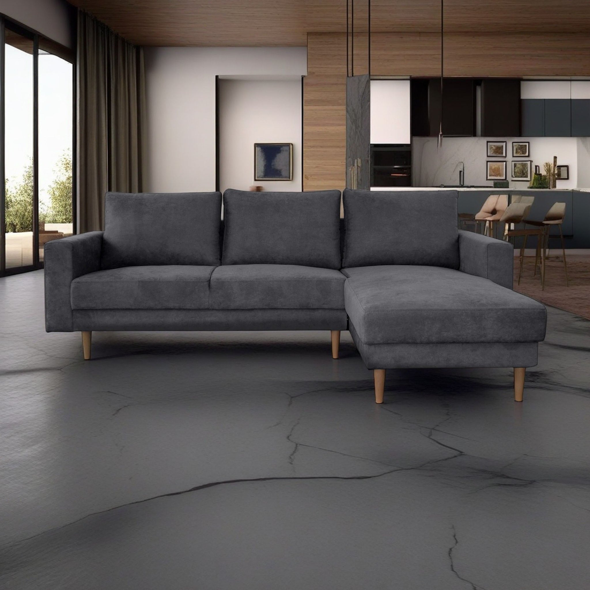 GEPADE Ecksofa »Fabio, L-Form«, beidseitig montierbar