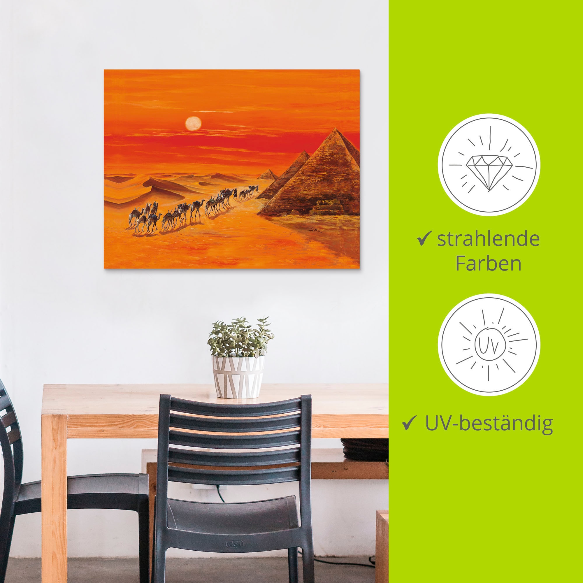 Artland Wandbild »Karawane II«, Afrika, (1 St.), als Alubild, Outdoorbild, Leinwandbild in verschied. Größen