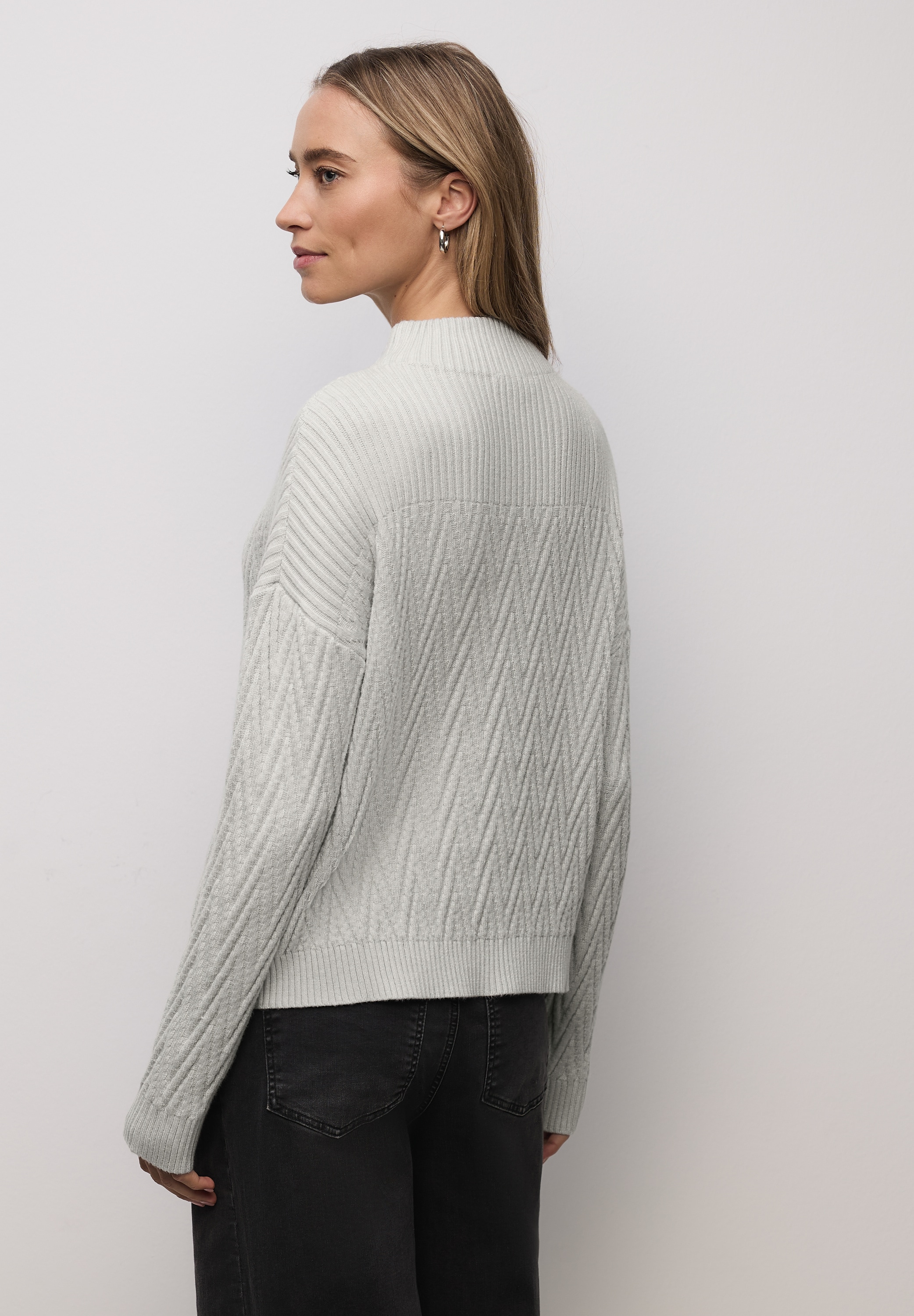 STREET ONE Rollkragenpullover mit Rippbündchen