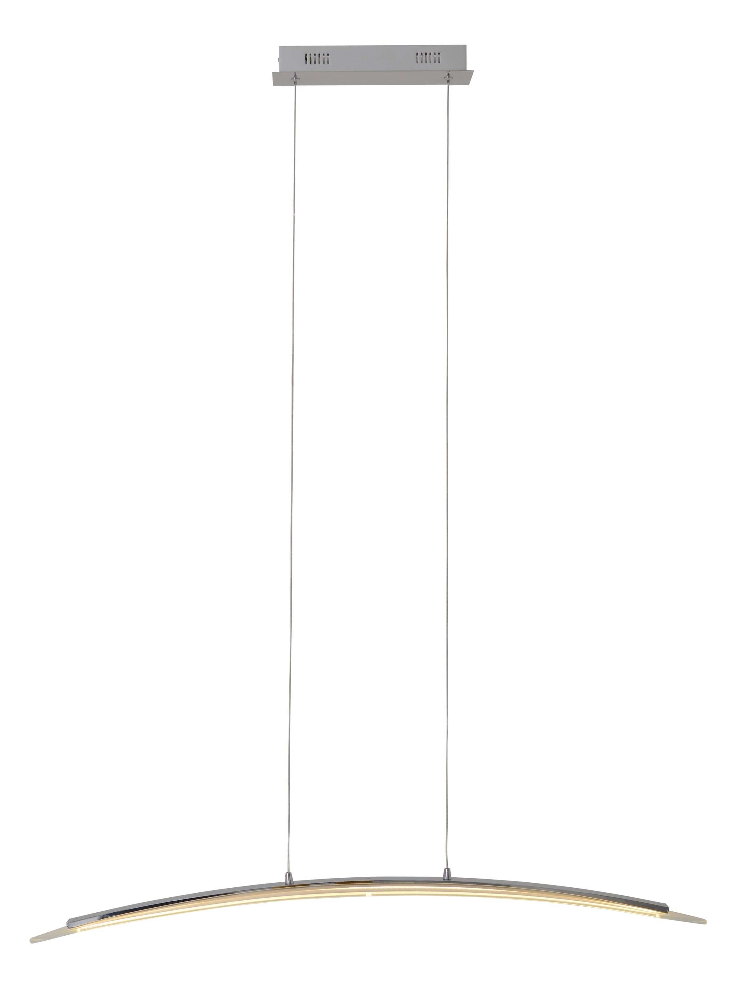 näve LED Pendelleuchte »Surf« LED-Modul 1 Stk. Warmweiß chromfarben, dimmbar mit Phasenan- und -abschnitt Dimmer, L: 100cm