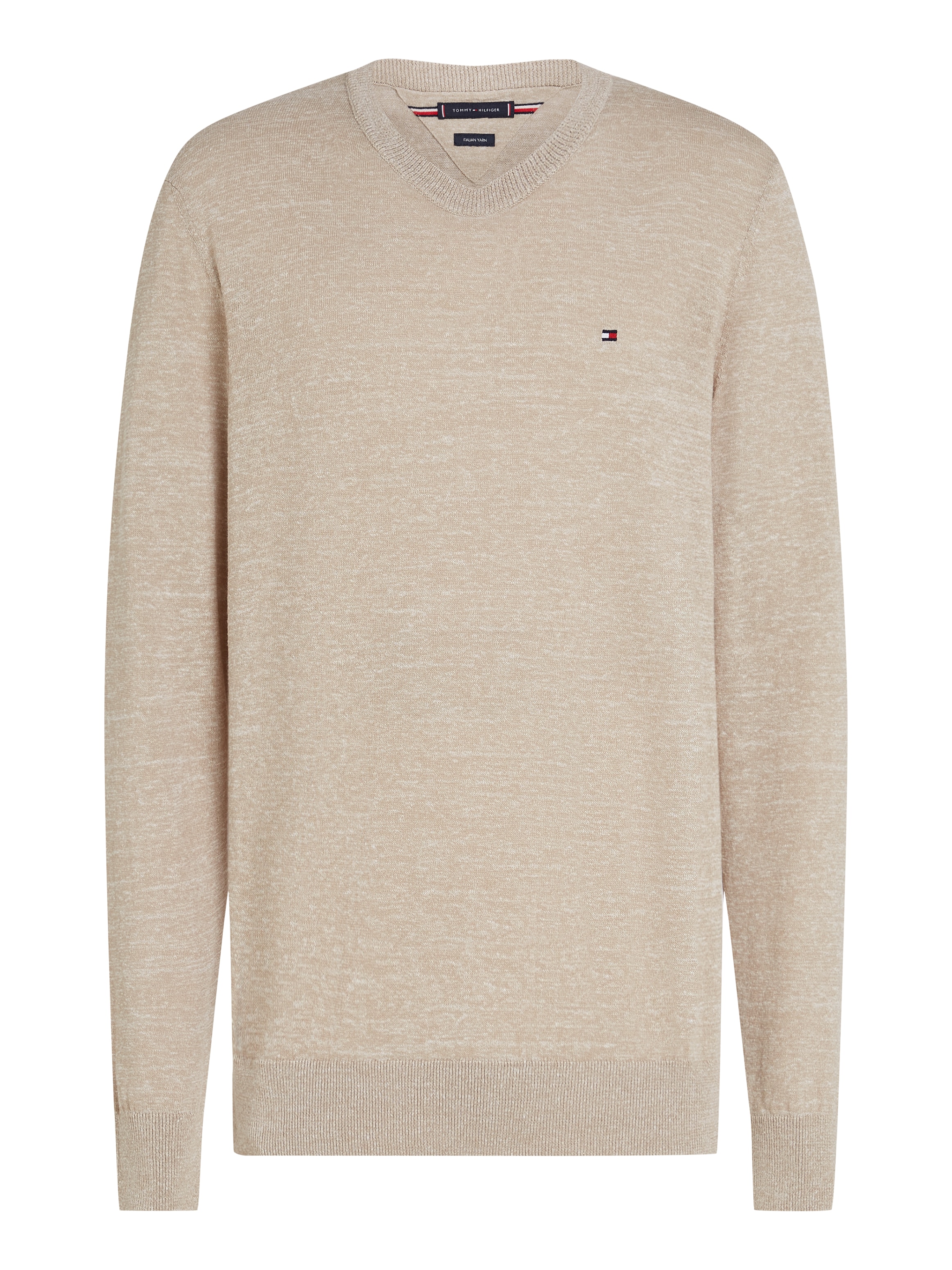 Tommy Hilfiger Rundhalspullover »COTTON LINEN CREW NECK«
