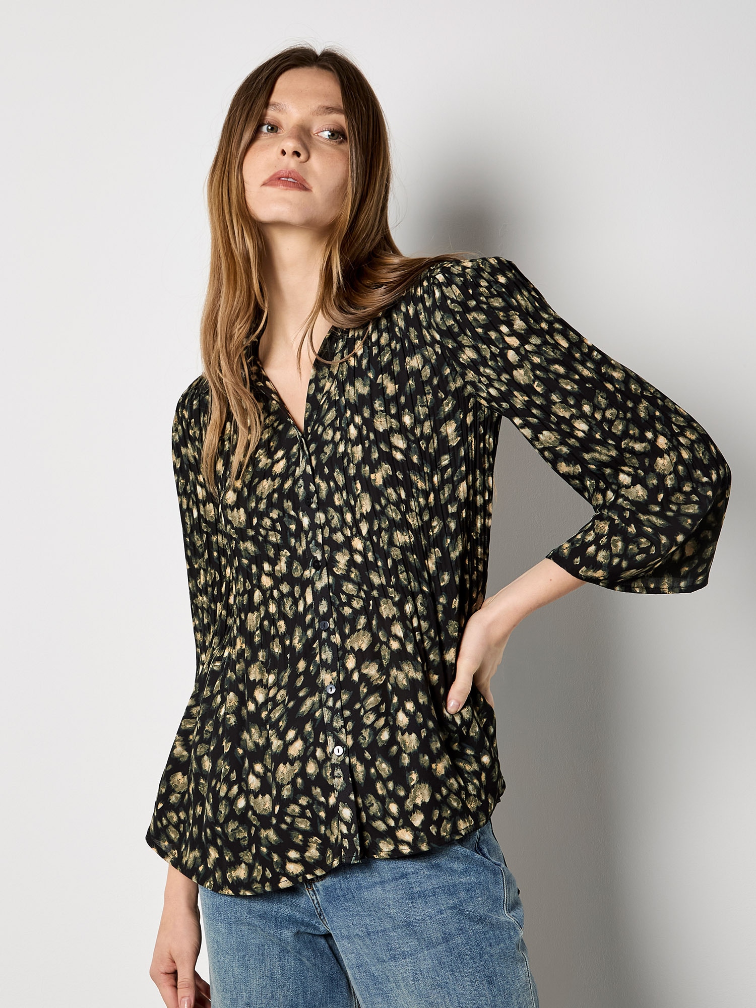 Apricot Chiffonbluse »Bluse« Plissee