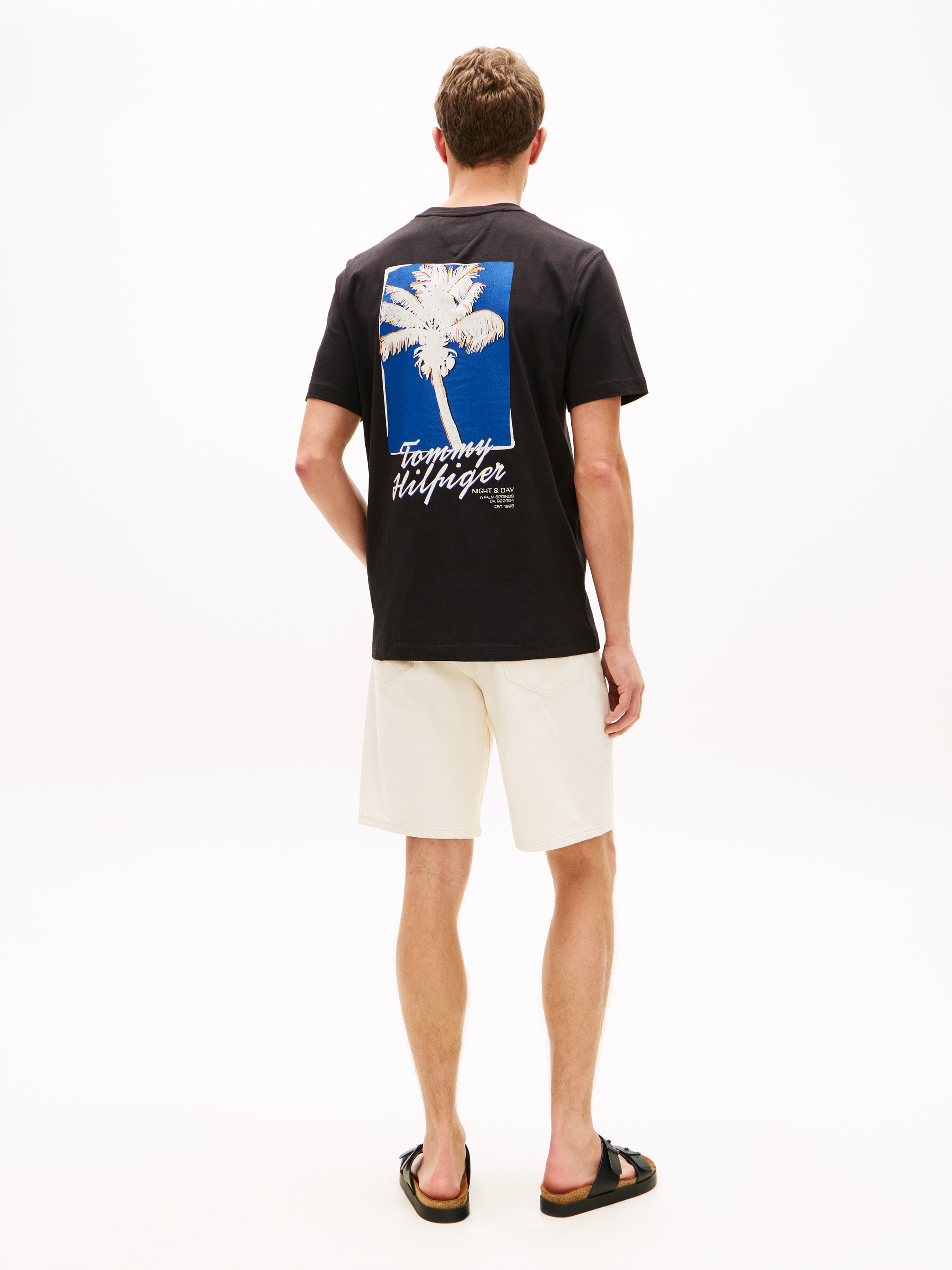 Tommy Hilfiger T-Shirt »PALM PHOTO PRINT« mit Fotoprint hinten