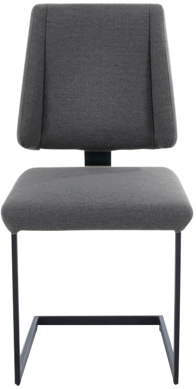 K+W Komfort & Wohnen Freischwinger »Longbeach« () 1 Stk.mit Gestell und Abstandshalter in Metall schwarz Struktur, Sitzkomfort