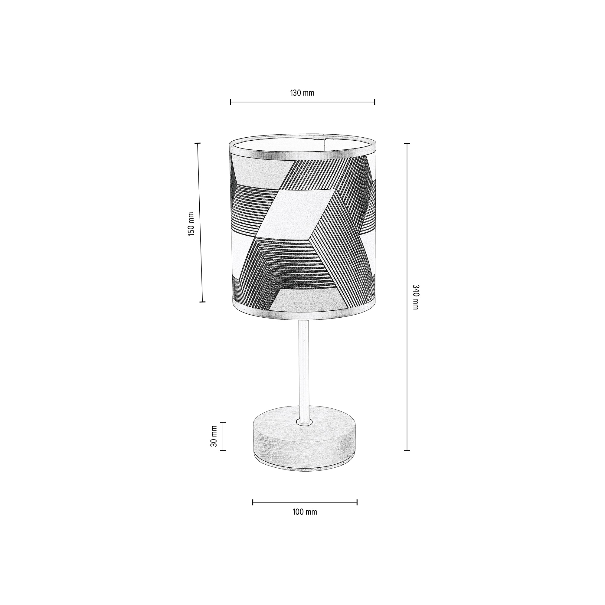 BRITOP LIGHTING Tischleuchte »ESPACIO«, 1 Schirm aus bei Aus FSC®-Zertifikat, Eichenholz laminierter OTTO Tapete mit flammig-flammig