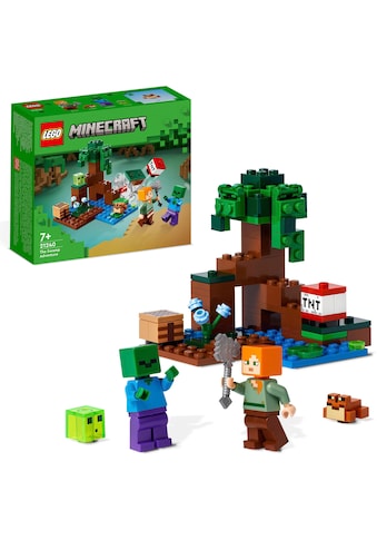 LEGO® Konstruktionsspielsteine »Das Sumpfabenteuer (21240), LEGO® Minecraft«, (65... kaufen