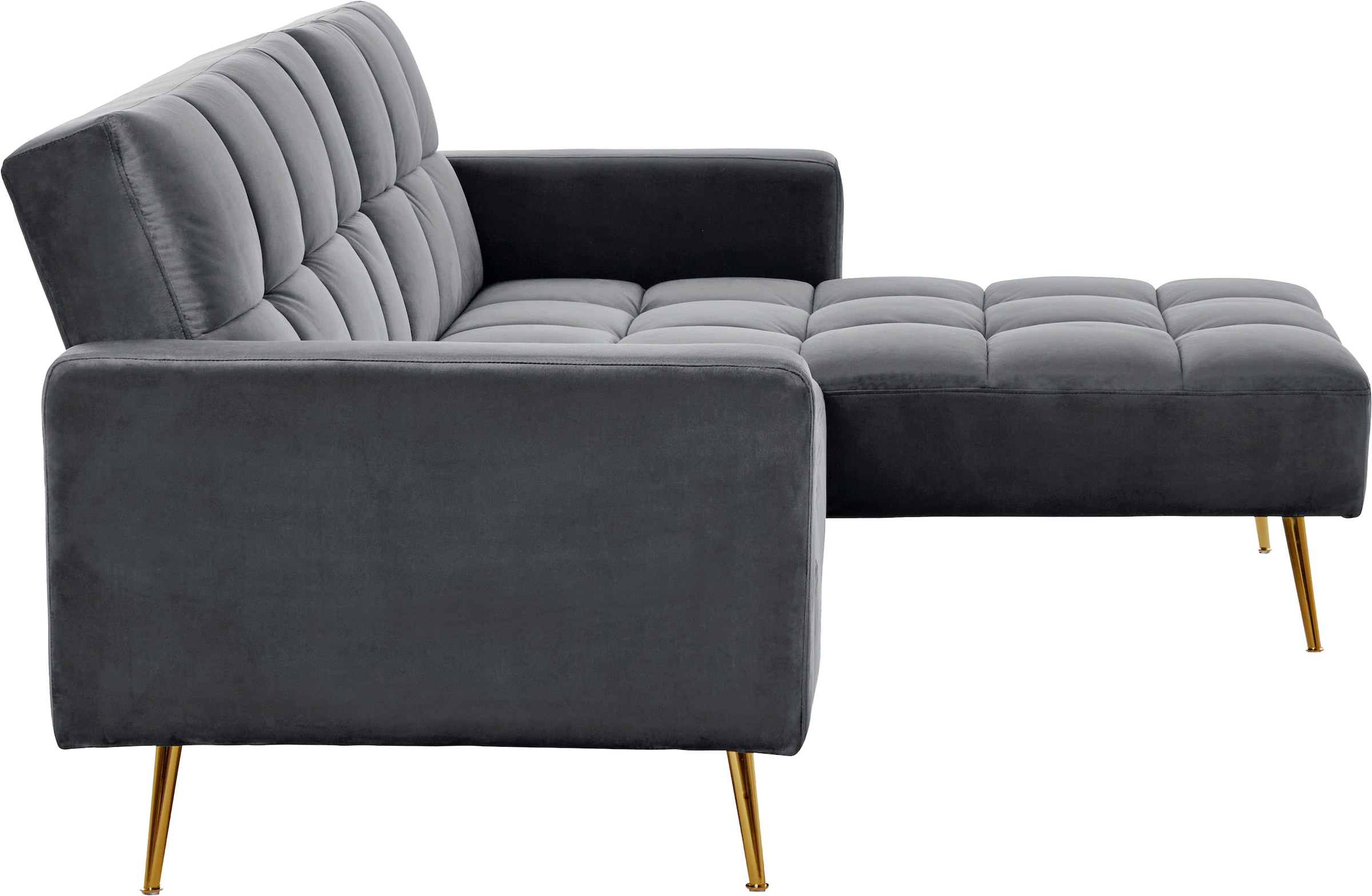 Jahnke Ecksofa »CHILLAX POSH CORNER« mit Schlaffunktion, wechselseitig montierbar, 244 x 150 cm