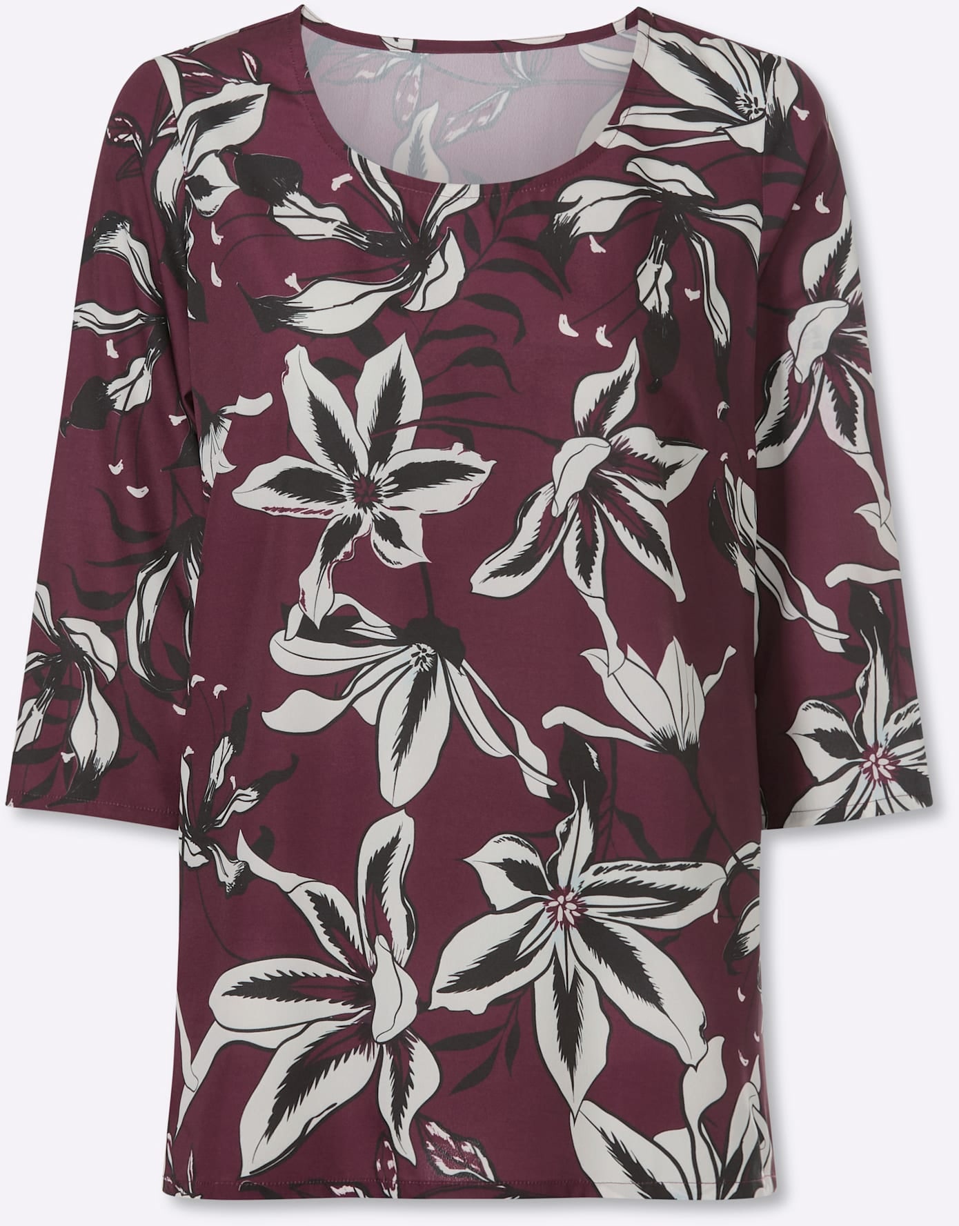 Classic Basics Druckbluse