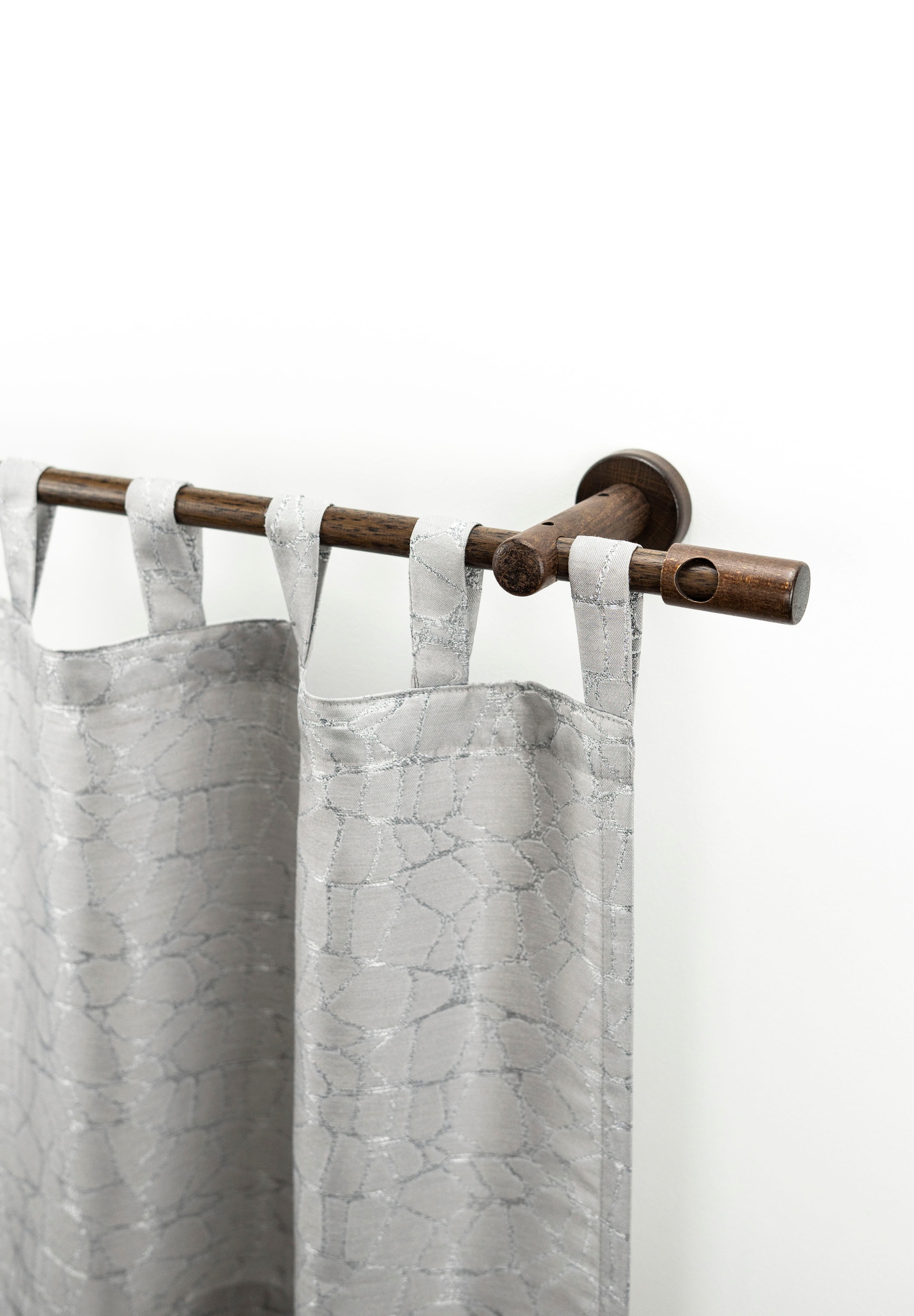 GARESA Gardinenstange »PANDRI« Ø 20 mm 1 läufig-läufig Wunschmaßlänge Vorhanggarnitur, verlängerbar, gerader Knopf mit Ausschnitt,