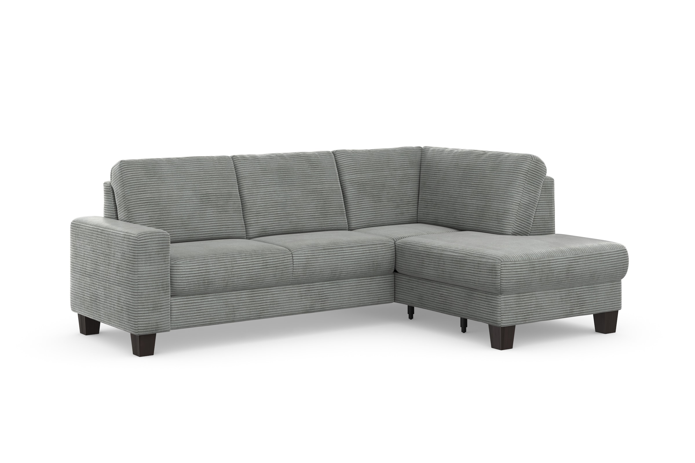 Home affaire Ecksofa »Summer L-Form« mit Ottomane, mit oder ohne Bettfunktion und Bettkasten, Cord-Bezug