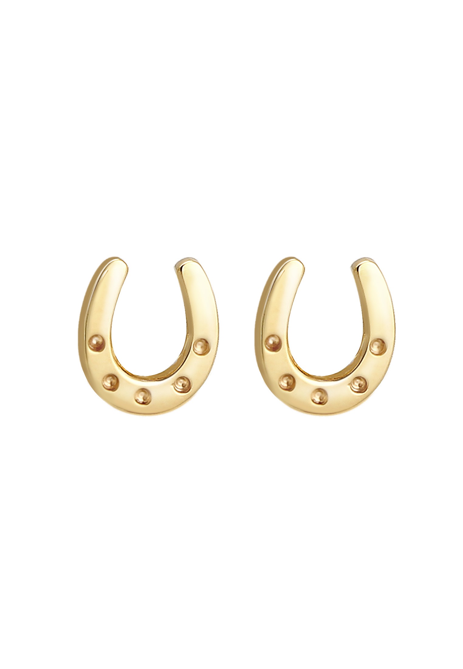 Elli Premium Paar Ohrstecker »Ohrringe Ohrstecker Hufeisen 585 Gelbgold«