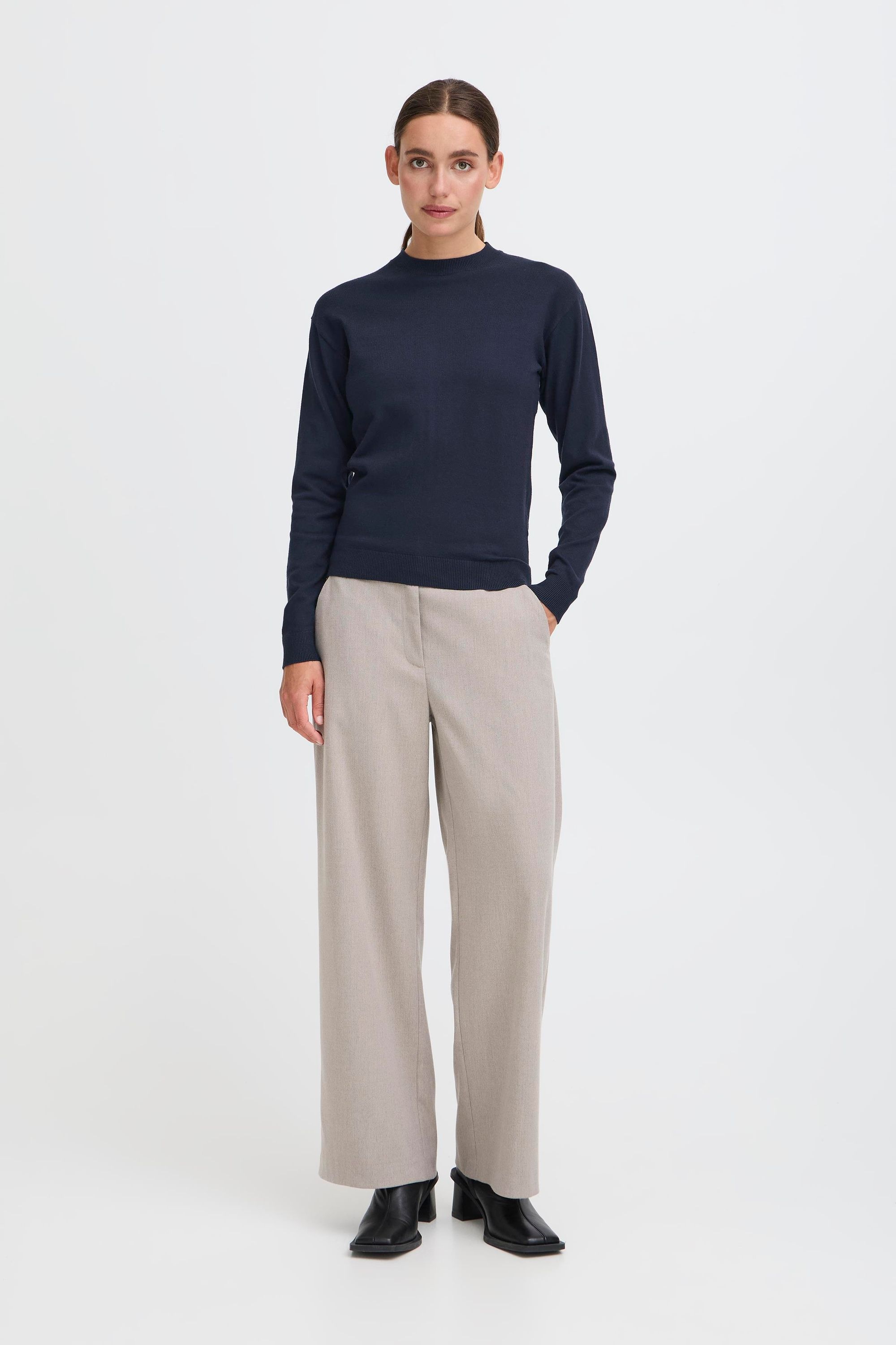 OXMO Strickfleece-Pullover »Strickpullover OXISCANNY LS«