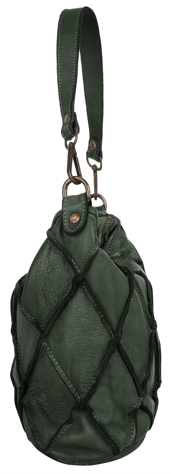 Samantha Look Henkeltasche echt Leder, Made in Italy