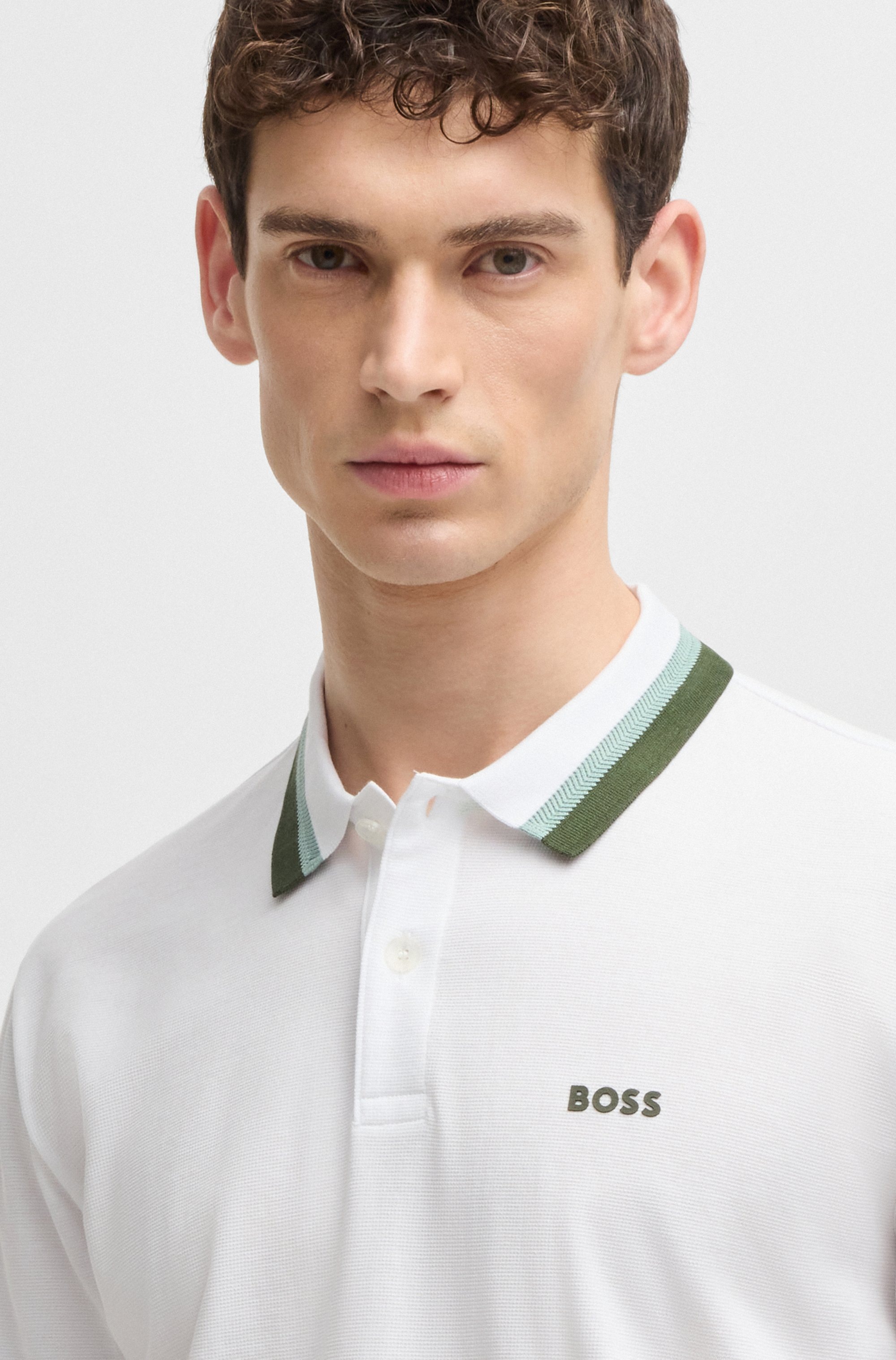 BOSS GREEN Poloshirt »Paddy AP Herit«, mit kontrastfarbenen Details