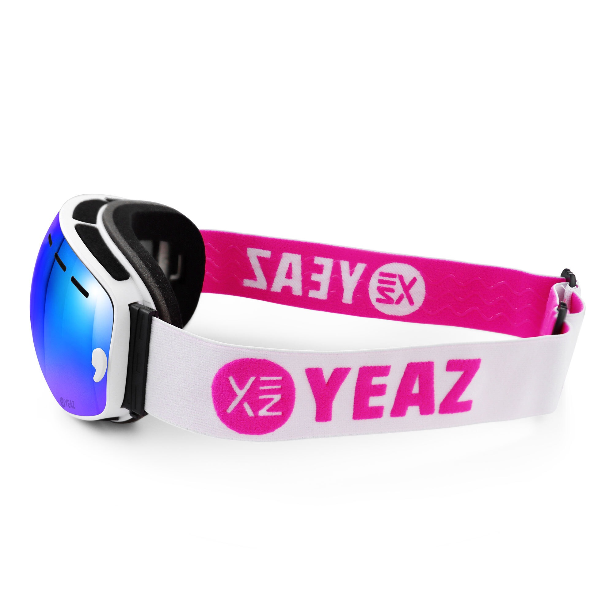 YEAZ Snowboardbrille »Ski- Snowboardbrille mit Rahmen blau/pink verspiegelt XTRM-SUMMIT«