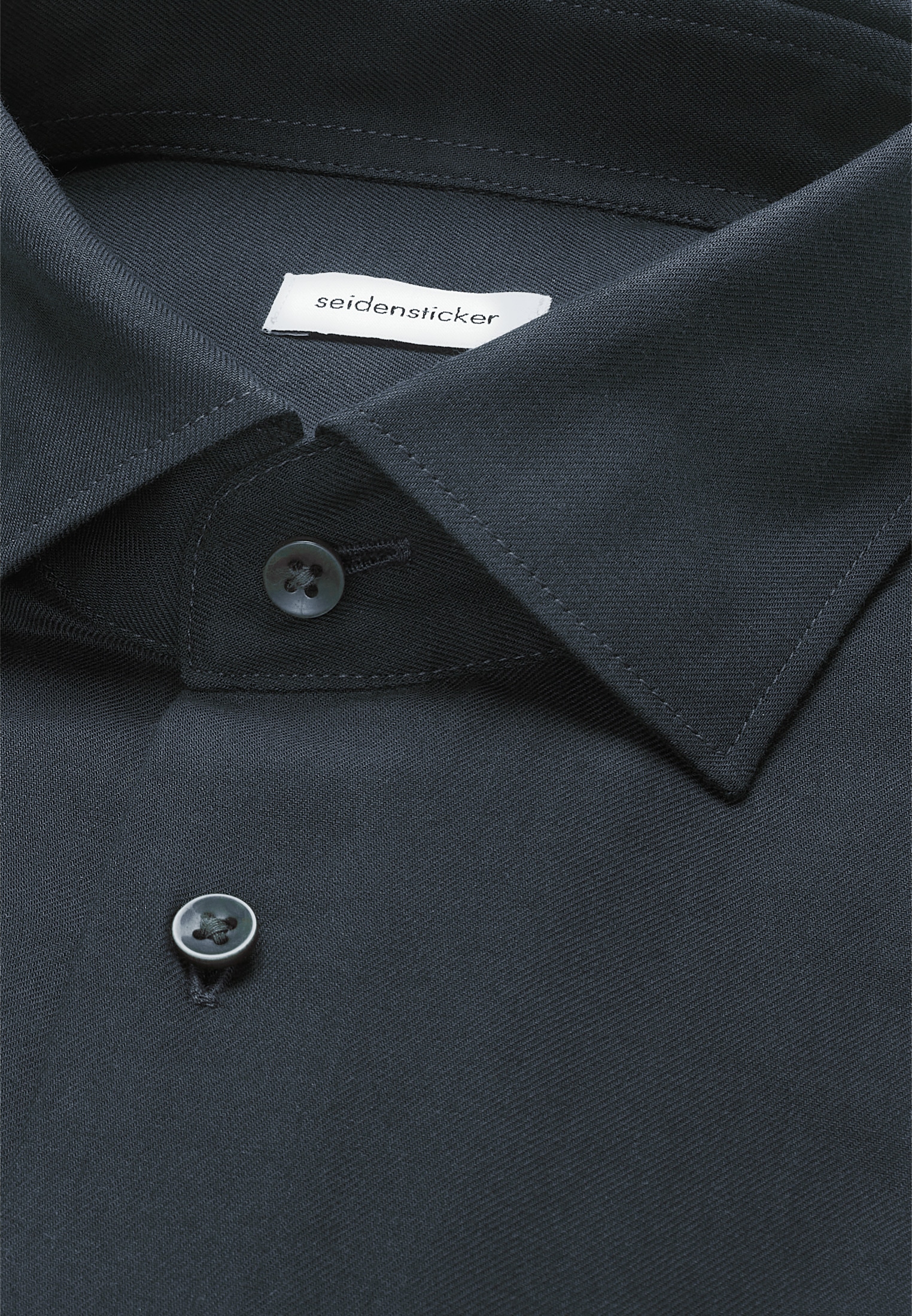 seidensticker Flanellhemd »Schwarze Rose« Comfort 1/1 Kentkragen Uni