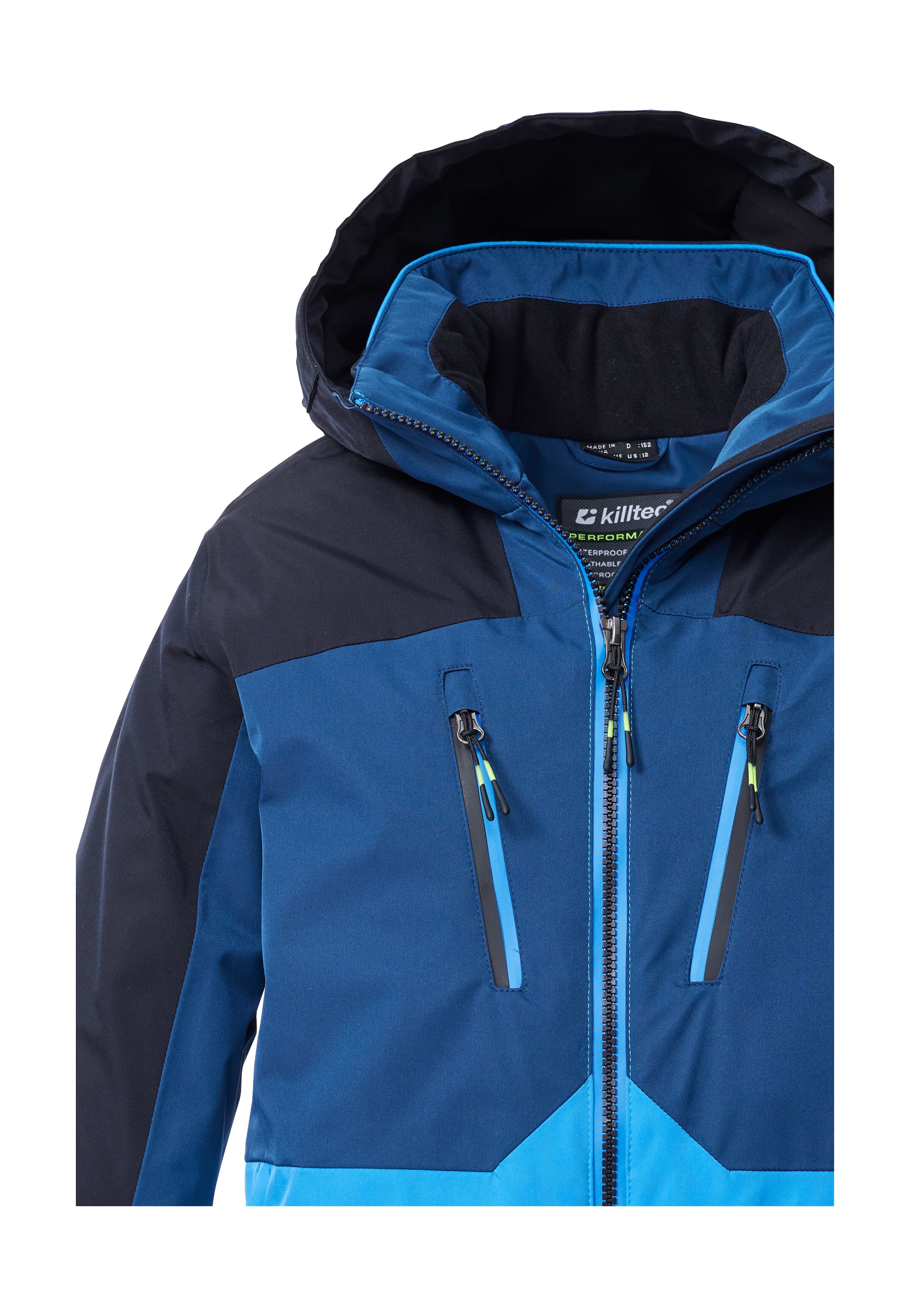 Killtec Skijacke »KSW 190 BYS SKI JCKT«, Killtec Kids Skijacke: wasserdicht, atmungsaktiv, Colourblock Design