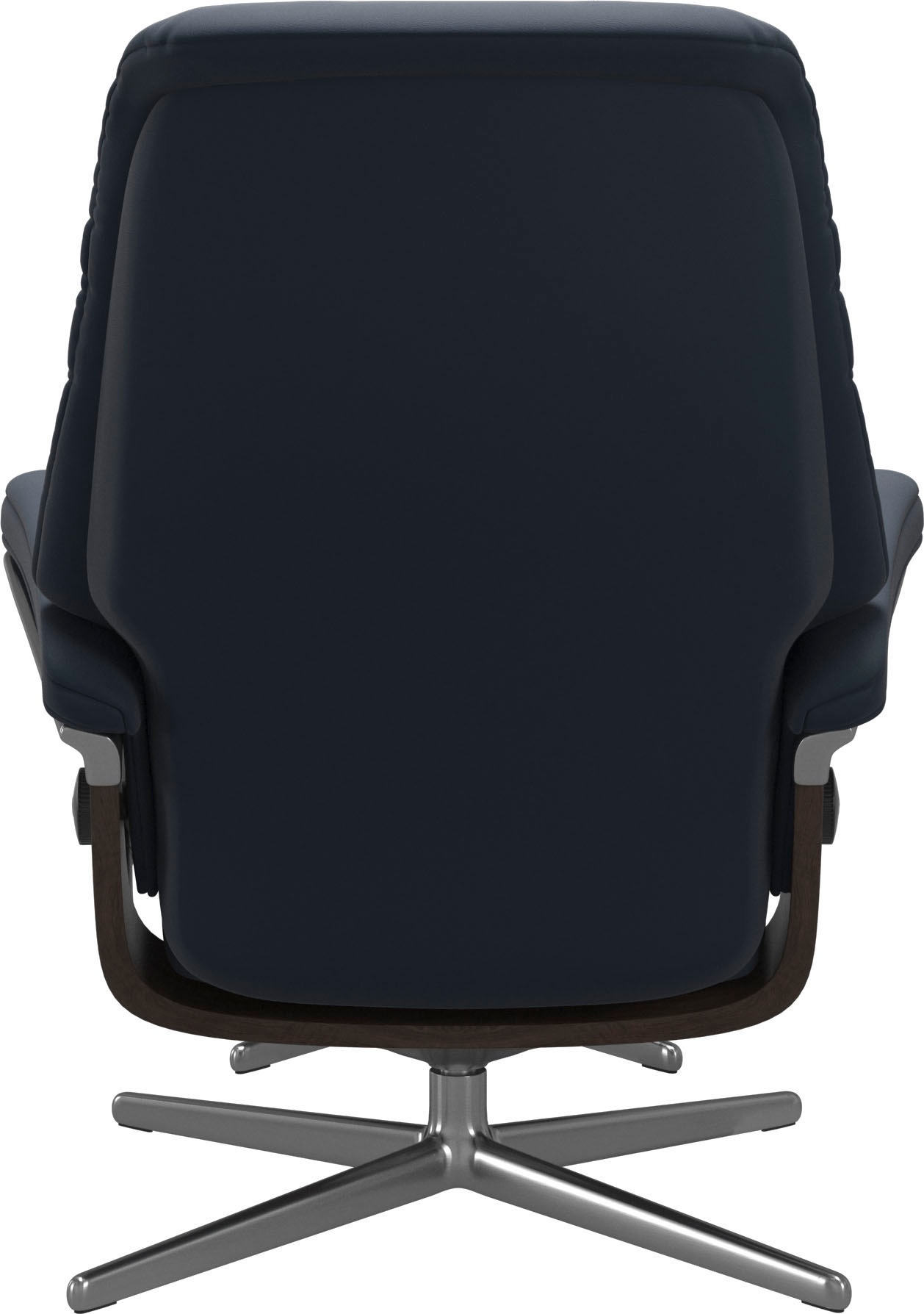 Stressless® Relaxsessel »Sunrise«, (Set, Relaxsessel mit Hocker), mit Hocker, mit Cross Base, Größe S, M & L, Holzakzent Wenge