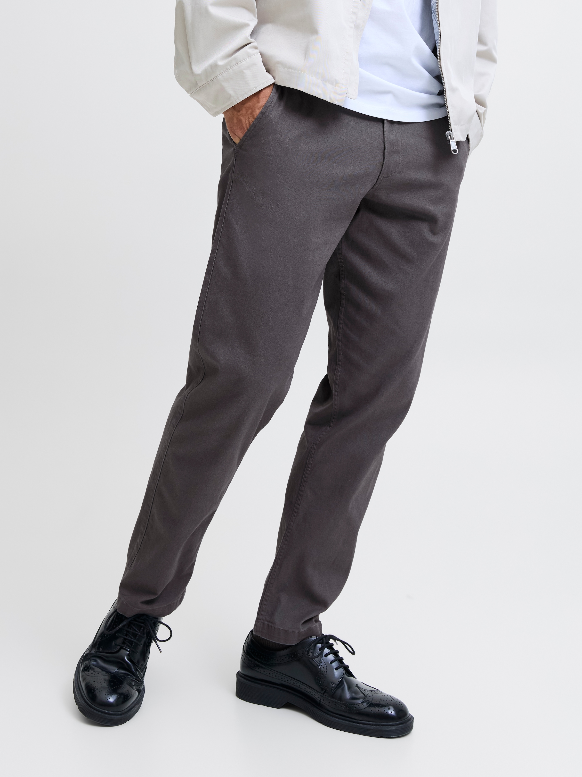 Jack & Jones Chinohose »JPSTKANE DAVE CHINO 2PK MP NOOS«, (Packung, 2 tlg.), In vorgewaschener Qualität