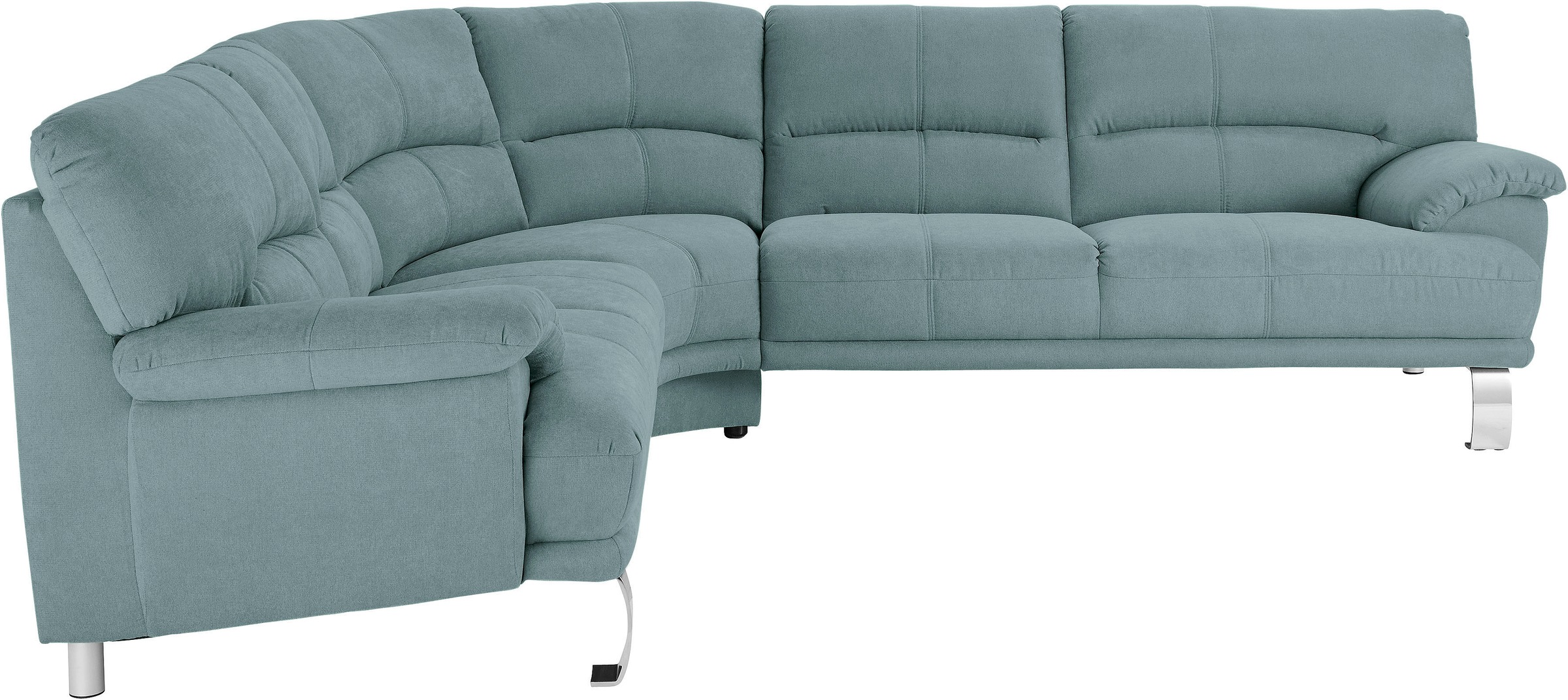 TRENDMANUFAKTUR Ecksofa »Cecilia II, in italienischen Design, bequem, hoher Sitzkomfort, L-Form«, extrabreite Armlehnen für noch mehr Sitzkomfort