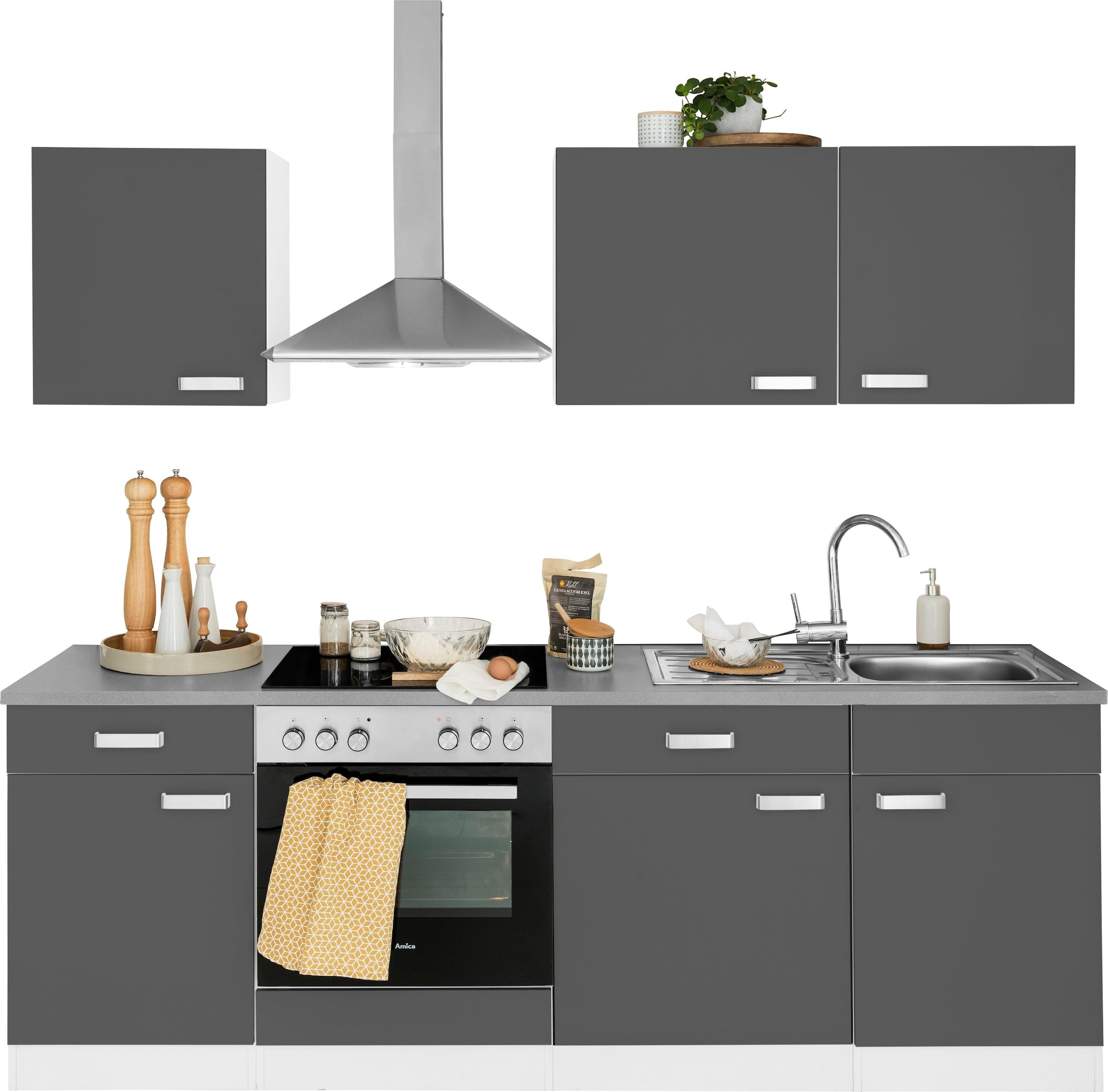 wiho Küchen Küchenzeile mit cm Breite »Husum«, OTTO online E-Geräten, bei 220