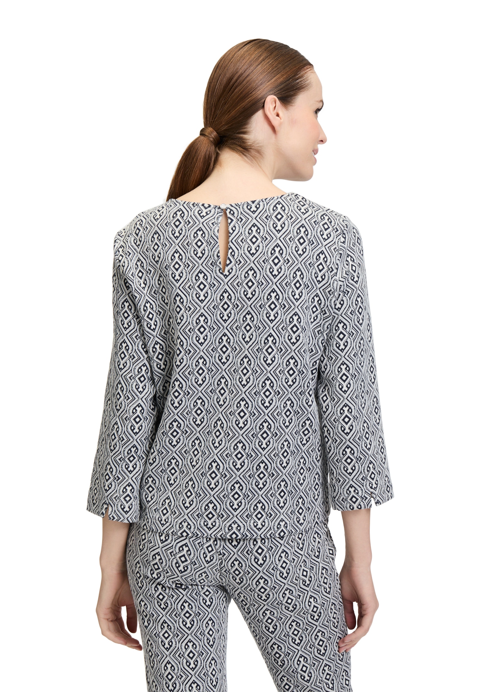 Cartoon Klassische Bluse »Blusenshirt mit Jacquard«