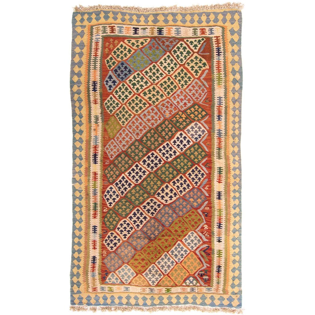 morgenland Wollteppich »Kelim - Old - 220 x 130 cm - mehrfarbig«, rechteckig