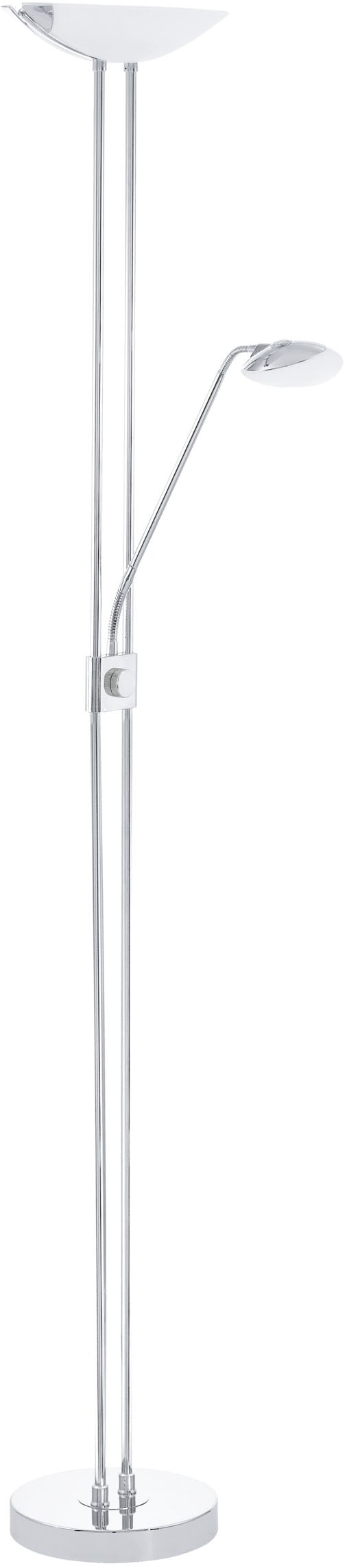 EGLO Stehlampe »BAYA LED Stehlampe - Stahl - LED;LED;LED - 20W;2,5W;2,5W - IP20« LED-Modul 1 Stk. Warmweiß Standleuchte, Leselampe, Wohzimmer, Schlafzimmer, L36 x H180 cm