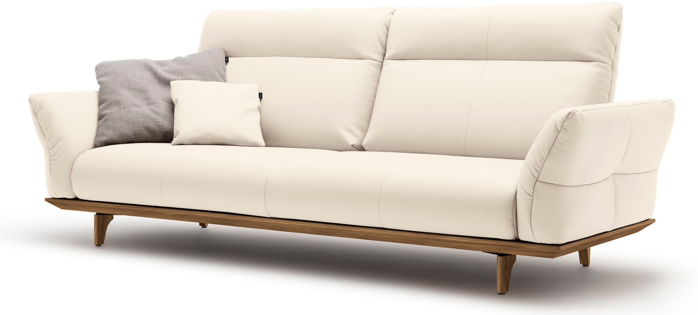 Creation BY ROLF BENZ 3,5-Sitzer »CR.460«, Sockel und Füße in Nussbaum, Breite 228 cm