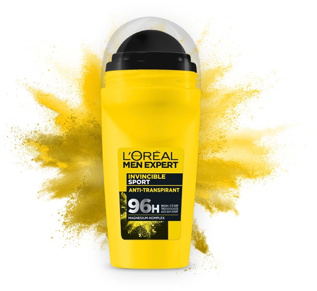 L'ORÉAL PARIS MEN EXPERT Deo-Roller »Deo Roll-on Invincible Sport«, (Packung, 6 tlg.)