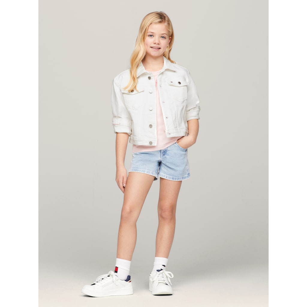 Tommy Hilfiger Jeansjacke »DENIM TRUCKER JACKET WHITE«, Kinder bis 16 Jahre