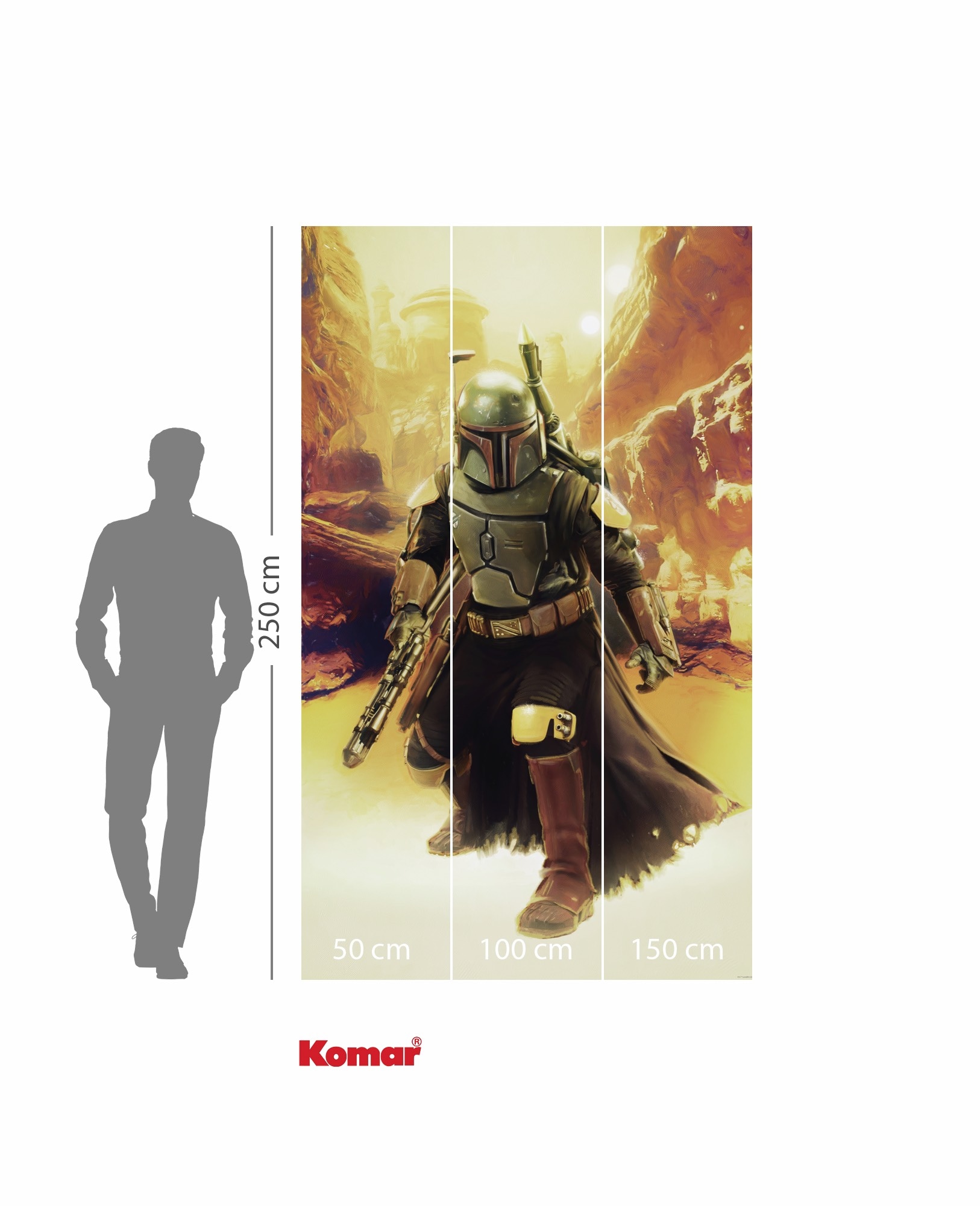 Komar Kindertapete »Star Wars Boba Fett Sneaking Up«, bedruckt