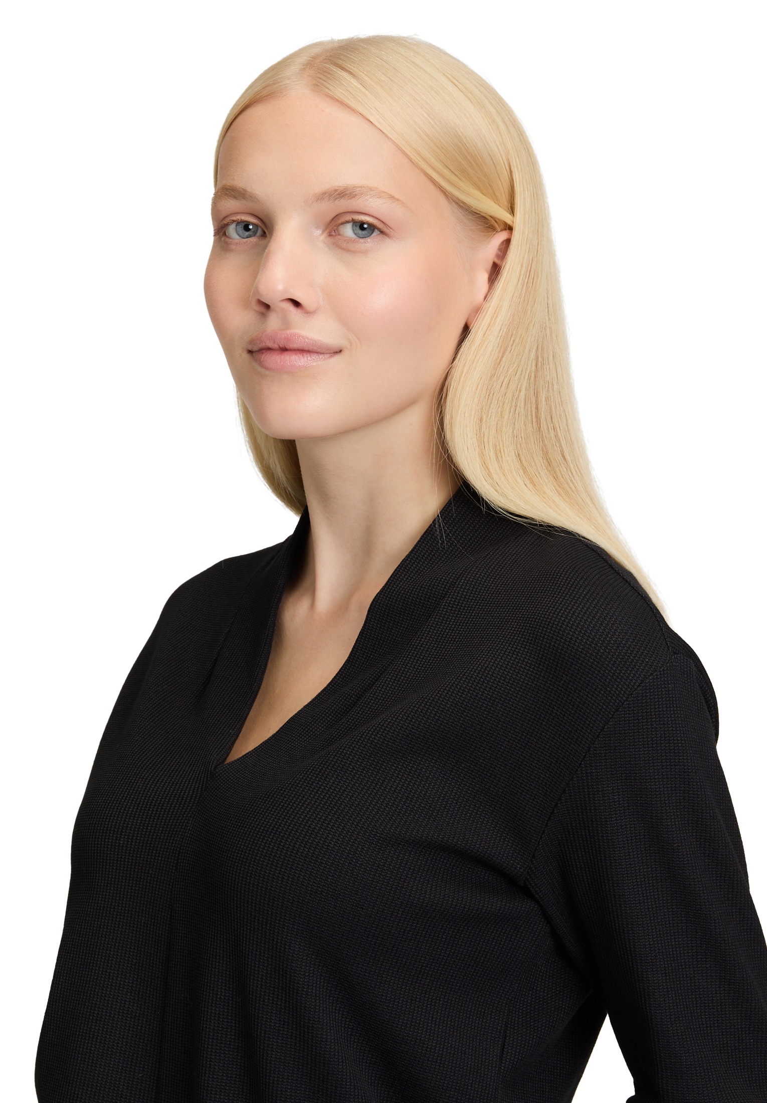 Betty&Co Langarmshirt »Casual-Shirt mit V-Ausschnitt«