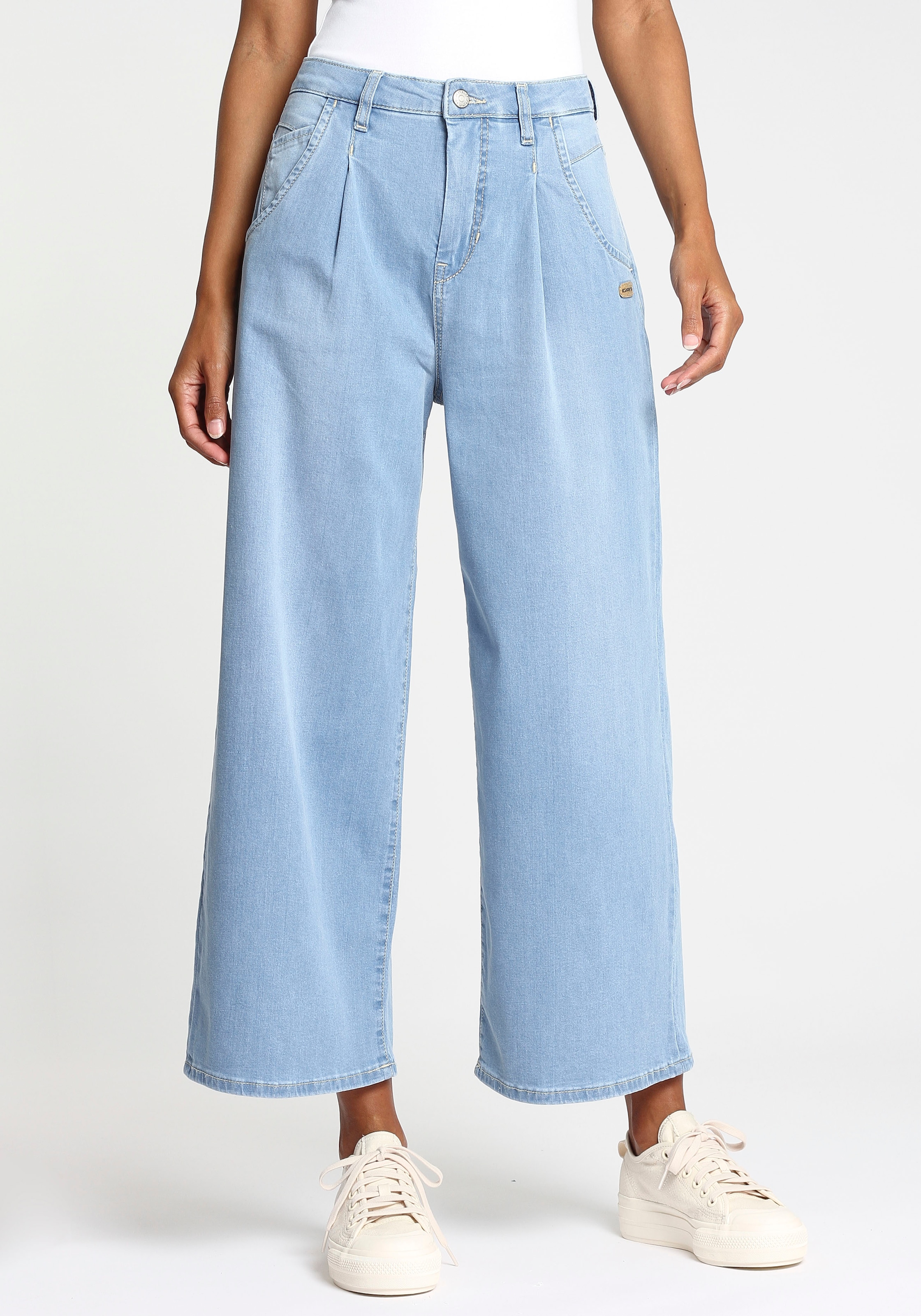 GANG Weite Jeans »SILVIA STRAIGHT CROPPED«, mit weitem Beinverlauf