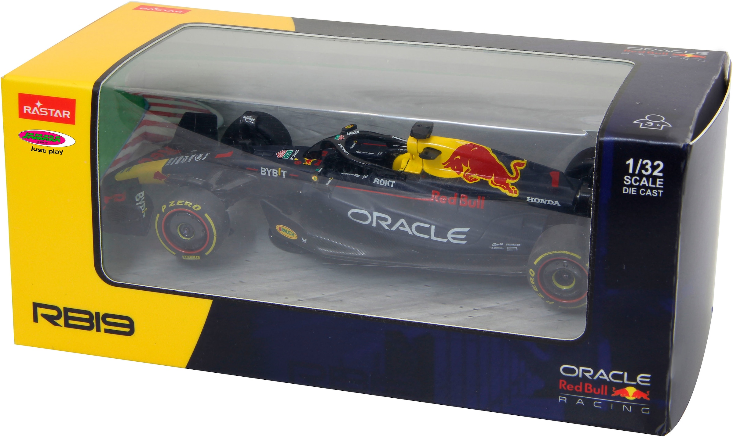 Jamara Modellauto »Oracle Red Bull Racing RB19 Diecast 1:32 dunkelblau«, im Maßstab 1:32, offiziell lizensiert