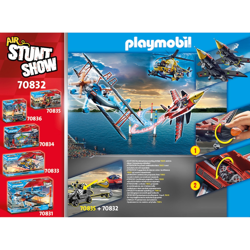 Playmobil® Konstruktions-Spielset »Düsenjet "Eagle" (70832), Air Stuntshow«, (45 St.)