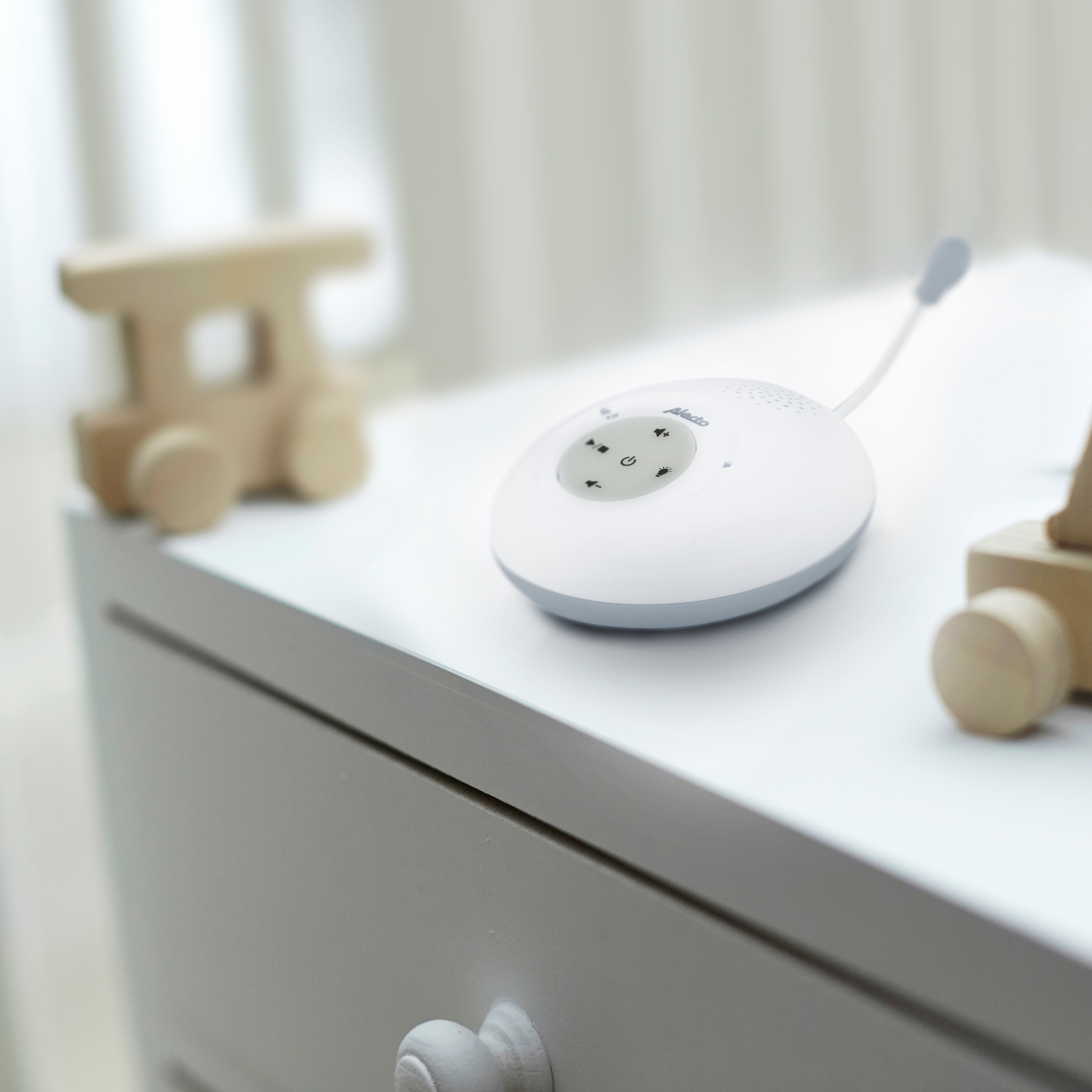 Alecto Babyphone »DBX120«, (2 tlg.), Nachtlicht, Wiegenlieder und Temperaturanzeige