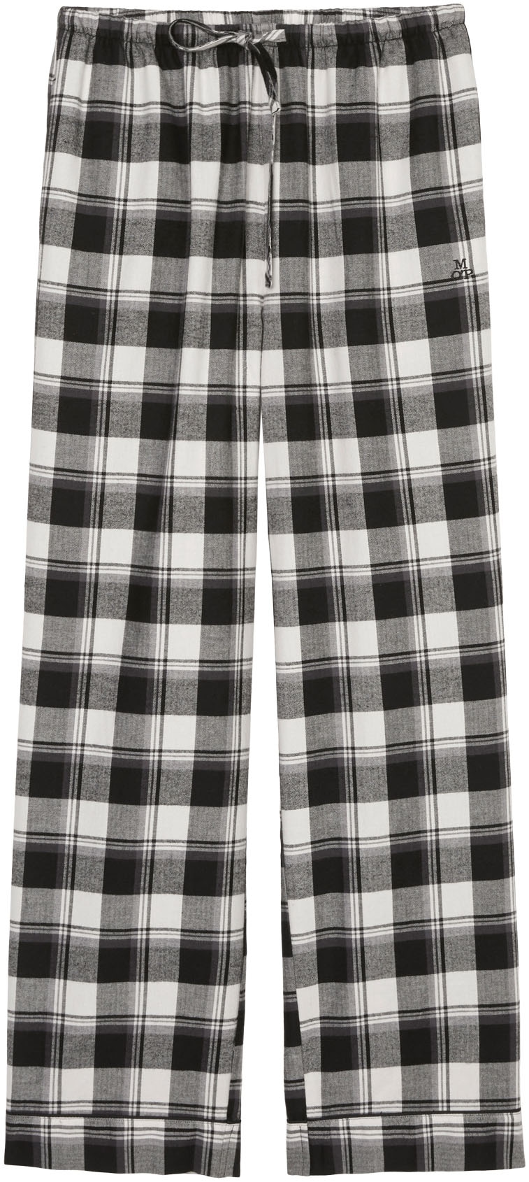 Marc O'Polo Pyjamahose »Homey Flanne«, mit Bindeband und Eingriffstaschen