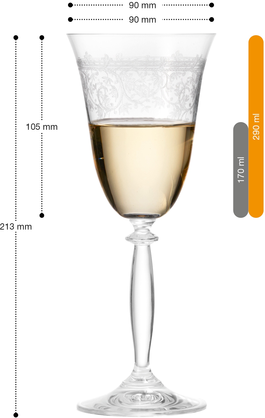 montana-Glas Weißweinglas »avalon«, (Set, 6 tlg.), 6-teilig