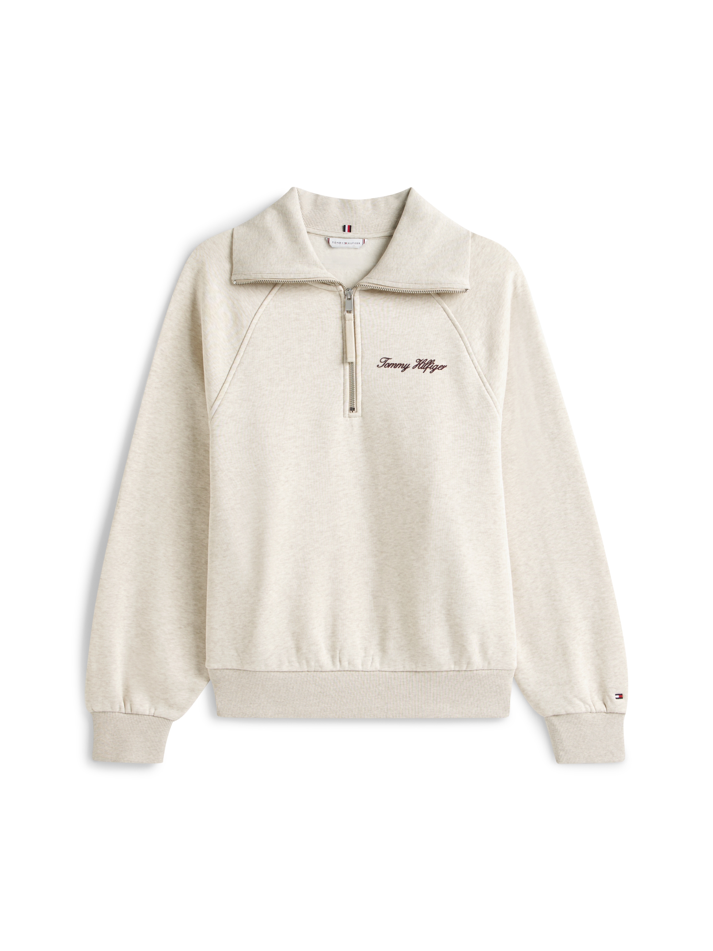 Tommy Hilfiger Curve Sweatshirt »CRV CLASSIC SCRIPT FLEECE 1/2ZIP«, in großen Größen