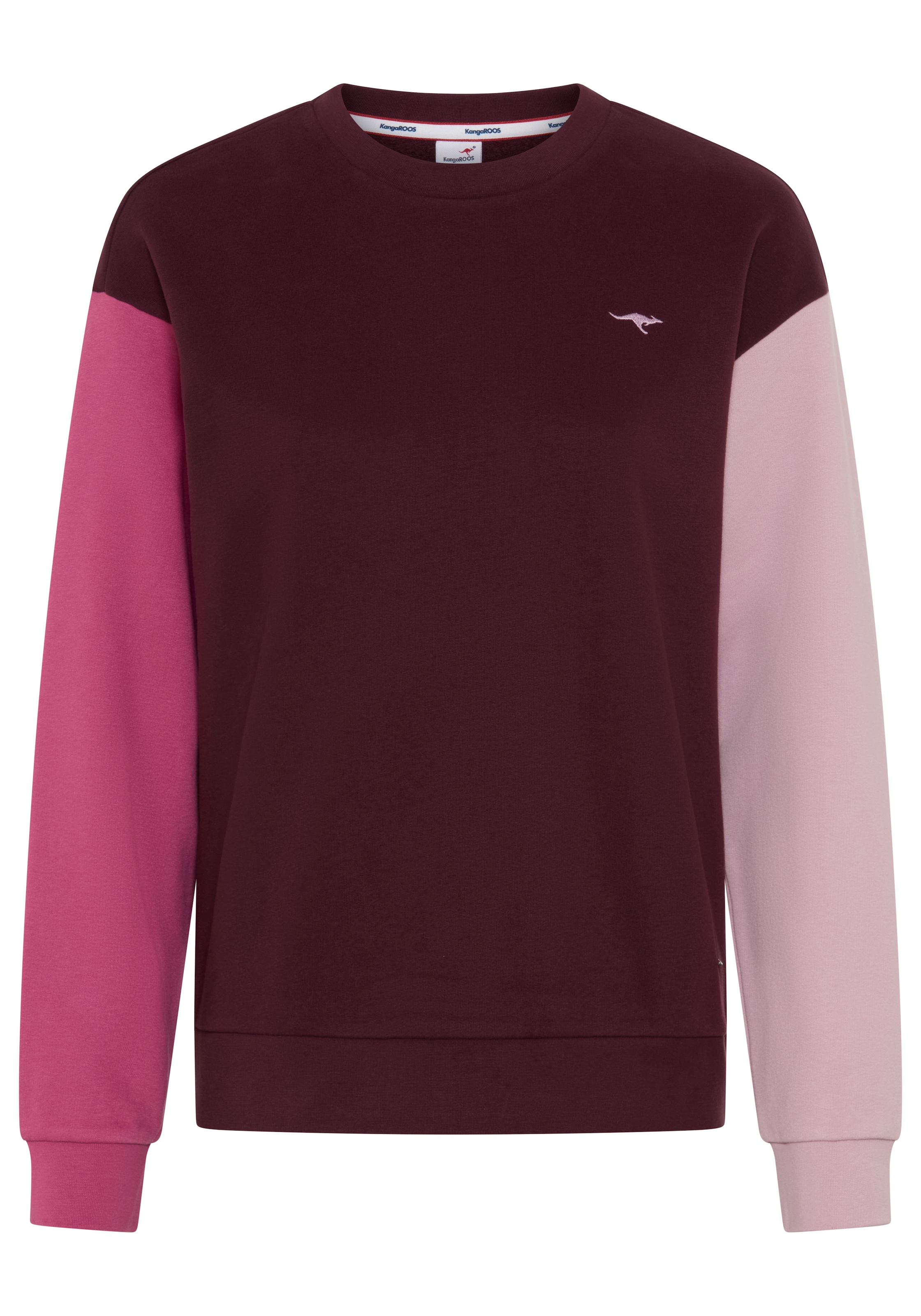 KangaROOS Sweatshirt , mit Rundhalsausschnitt, Langarm-Design, aus Baumwolle und Polyester
