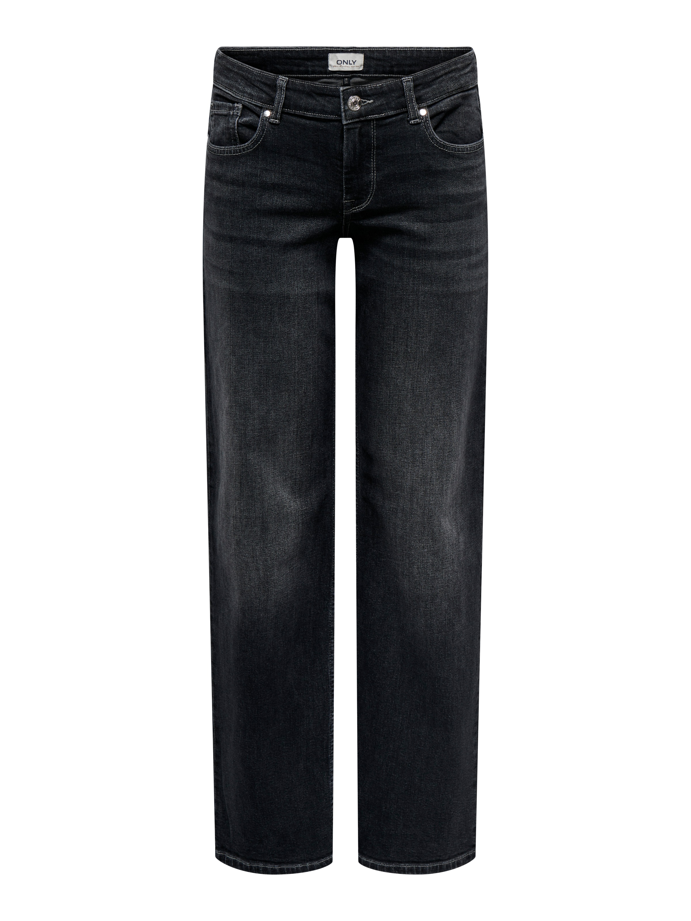 ONLY Straight-Jeans »ONLJUDY-O LW WIDE LEG DNM TAI850 NOOS« in dunkler Waschung, gerade Form, niedrige Leibhöhe