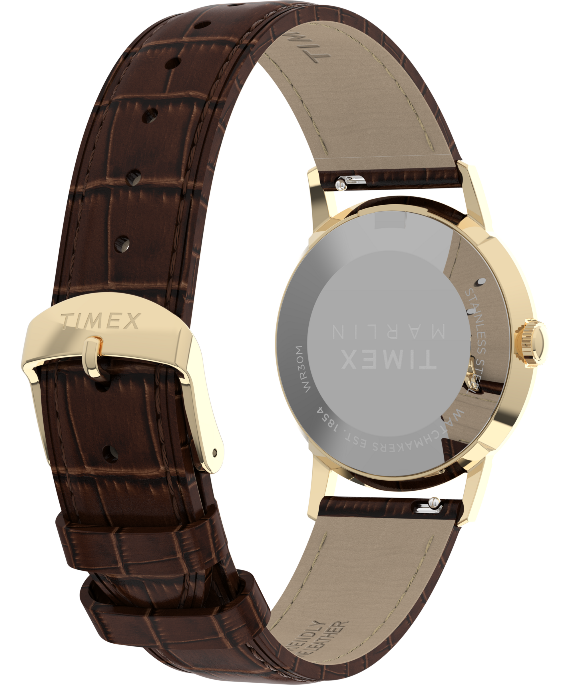 Timex Quarzuhr »MARLIN« Armbanduhr, Damenuhr, Lederarmband, Leuchtzeiger