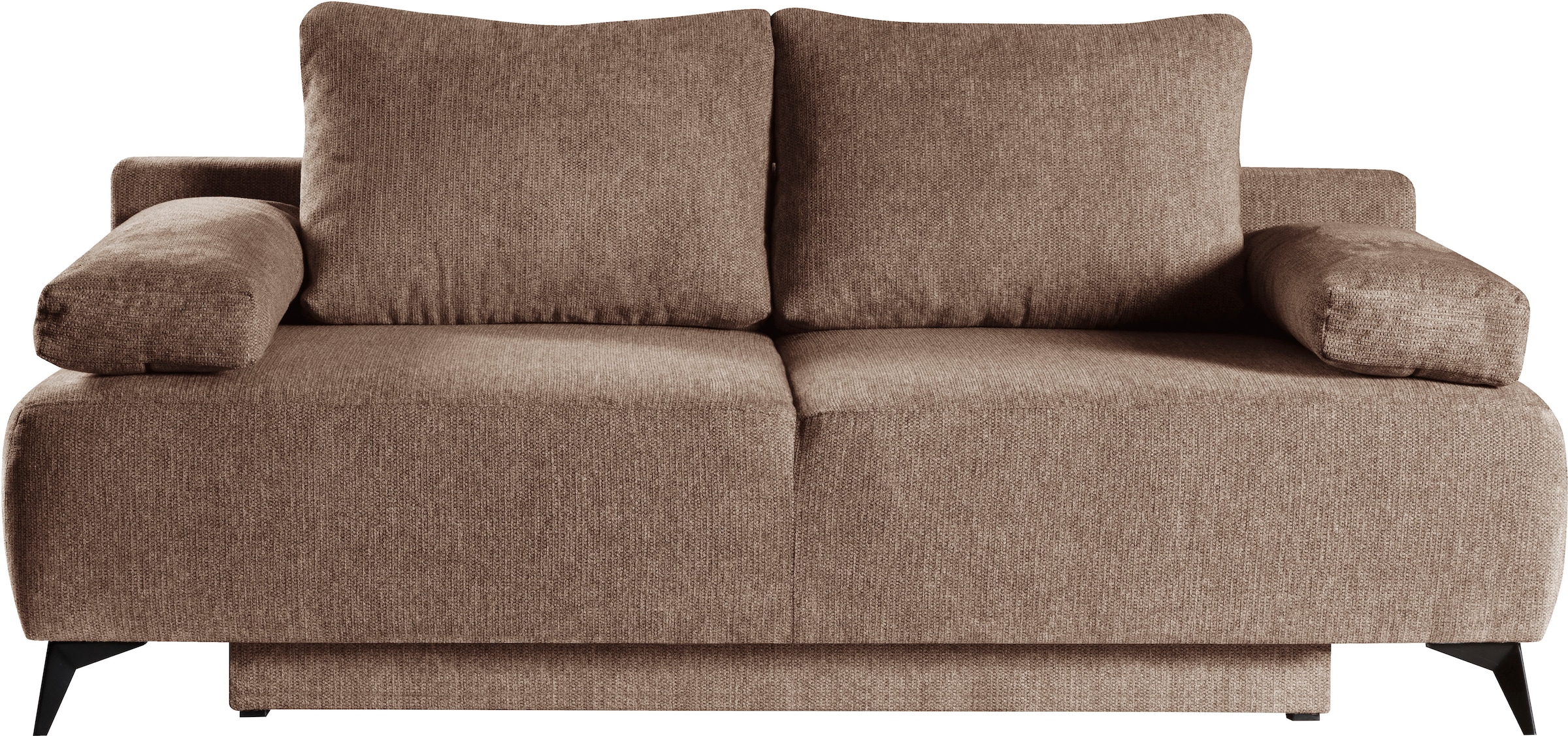 WERK2 Schlafsofa »Viktoria mit Komfortsitz- und Liegehöhe, Breite 200cm,«, bequemes 2-Sitzer Schlafcouch mit Bettkasten