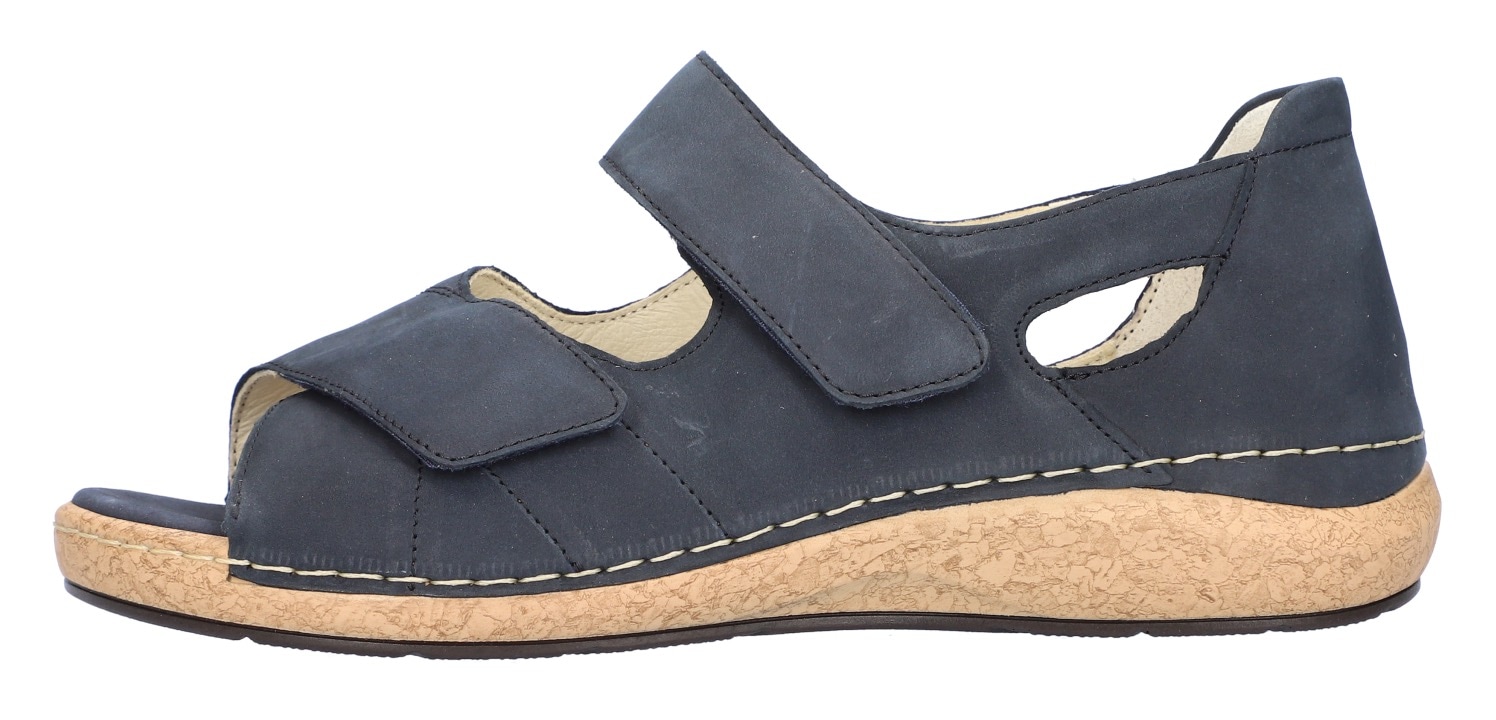 Waldläufer Sandale »K-Heliett«, Sommerschuh, Sandalette, Keilabsatz, in Komfortweite K (= extraweit)
