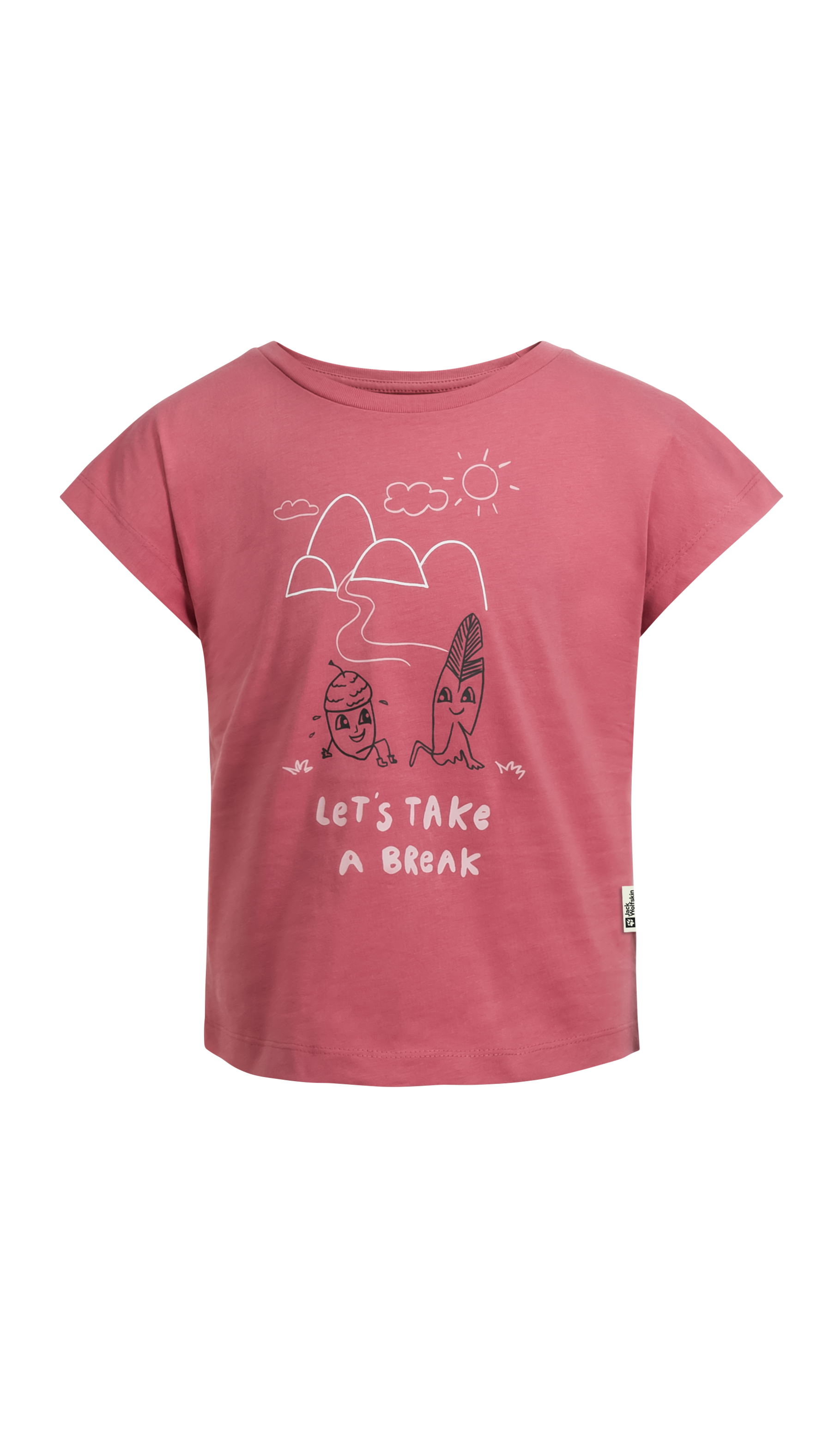 Jack Wolfskin T-Shirt »TAKE A BREAK T G«, für Mädchen mit einem süßen Aufdruck
