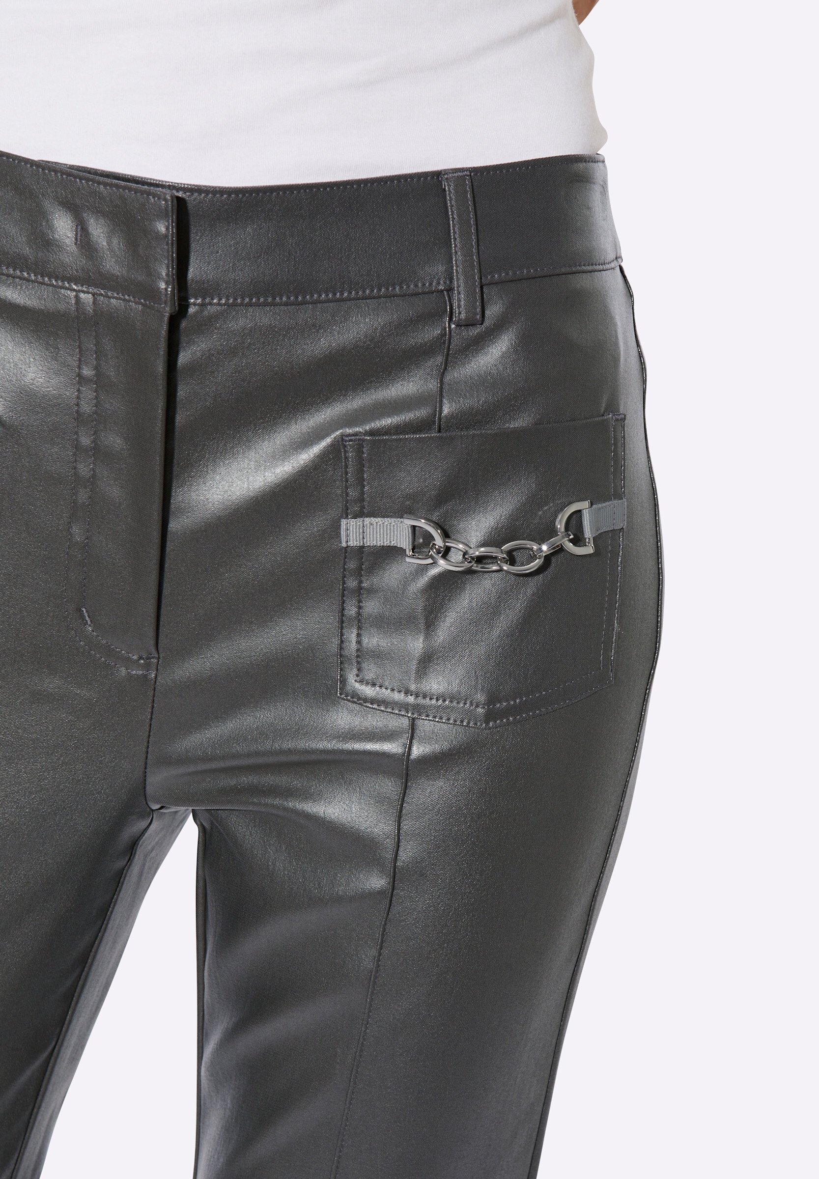 creation L Stoffhose »Hose Hose aus Leder-Imitat«