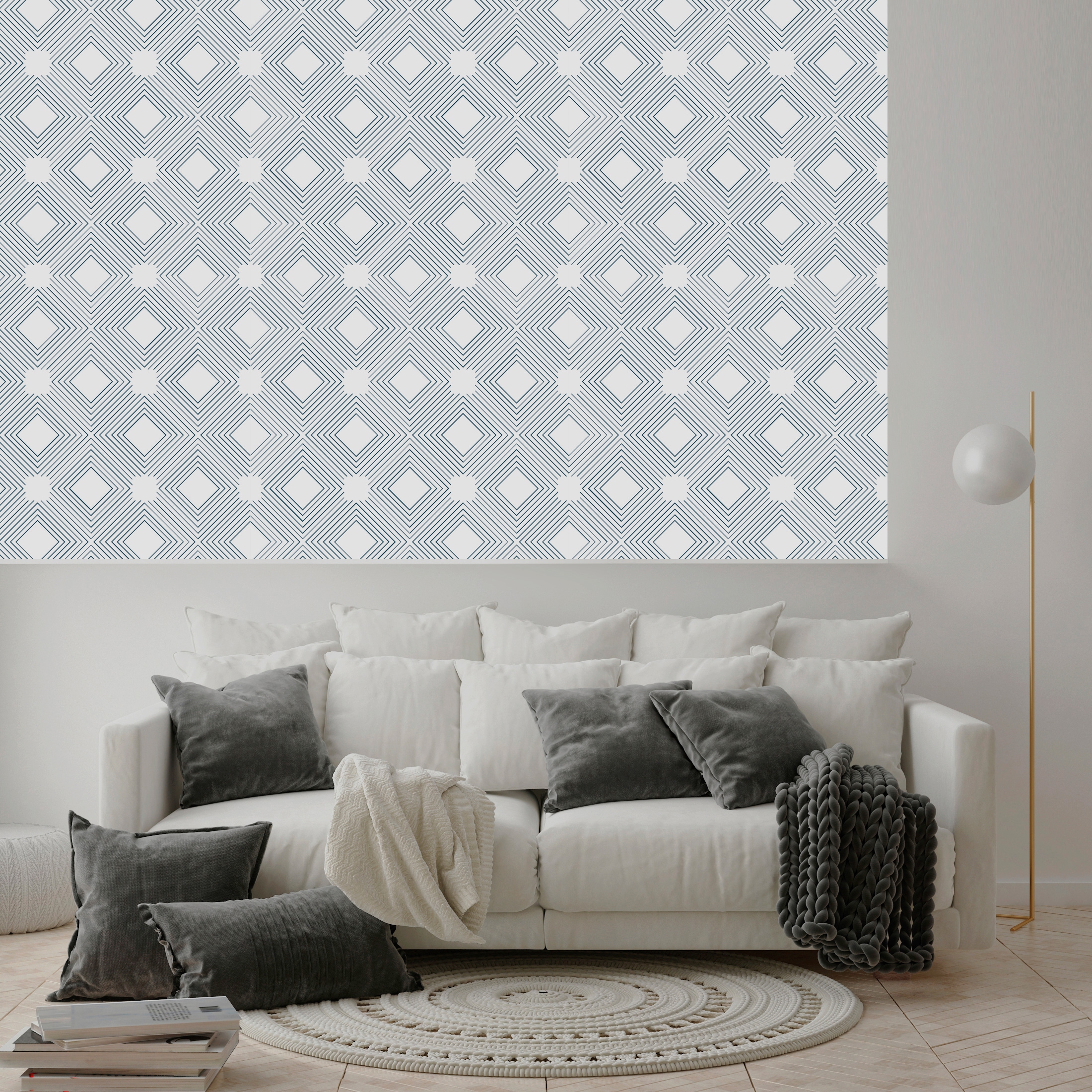 queence Vinyltapete »Abby« Farbverlauf | abstrakt | bedruckt glatt 90x250cm, selbstklebend, kinderleichte Anbringung, , Sticker