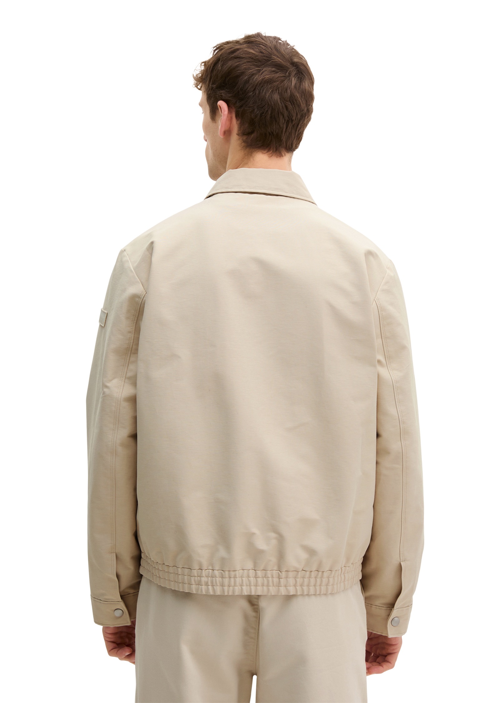 Marc O'Polo Canvasjacke ohne Kapuze wasserabweisend, Regular Fit, elastischer Bund