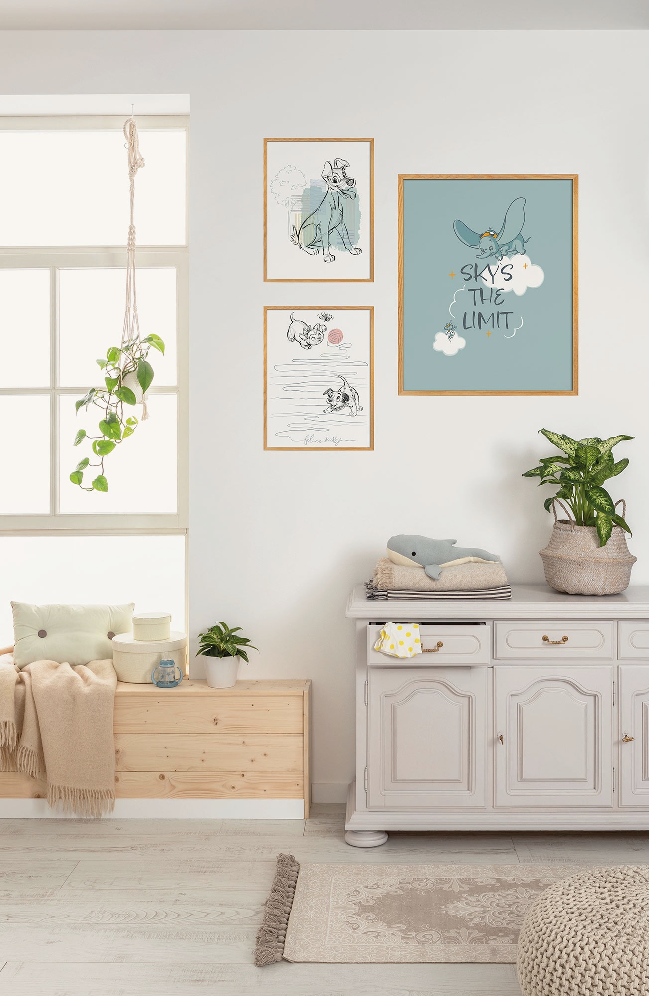 Komar Wandbild »Disney Animals Dogs and Cats Playground«, Disney, (Set, 1 St.), 30 x 40 cm (Breite x Höhe) - Kinderzimmer, Dekoration